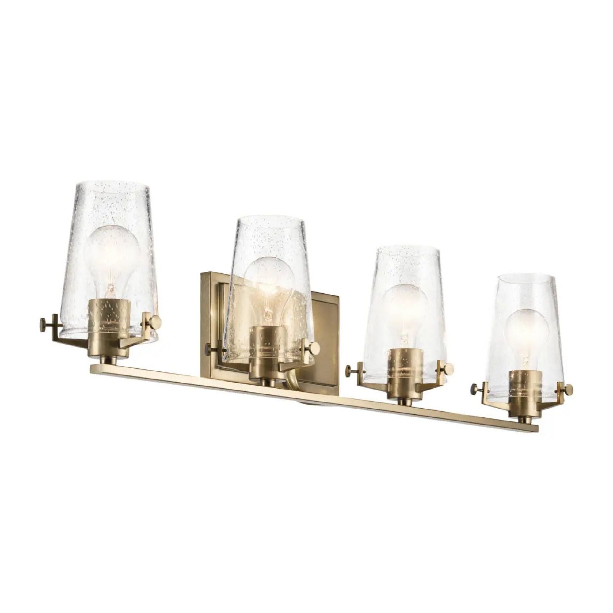 Alton 34" 4-Light Bath Vanity Light, Champagne Bronze Finish
