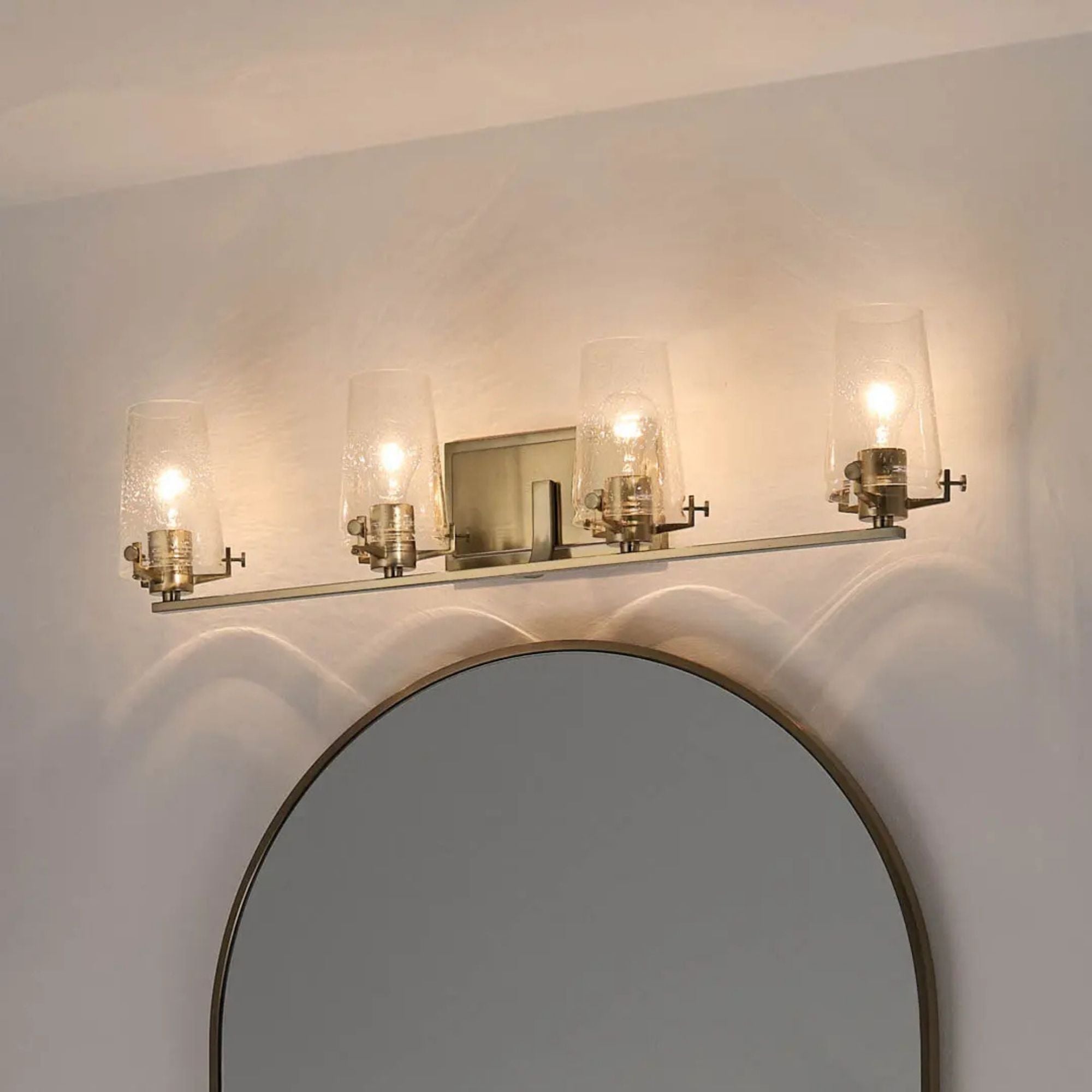 Alton 34" 4-Light Bath Vanity Light, Champagne Bronze Finish