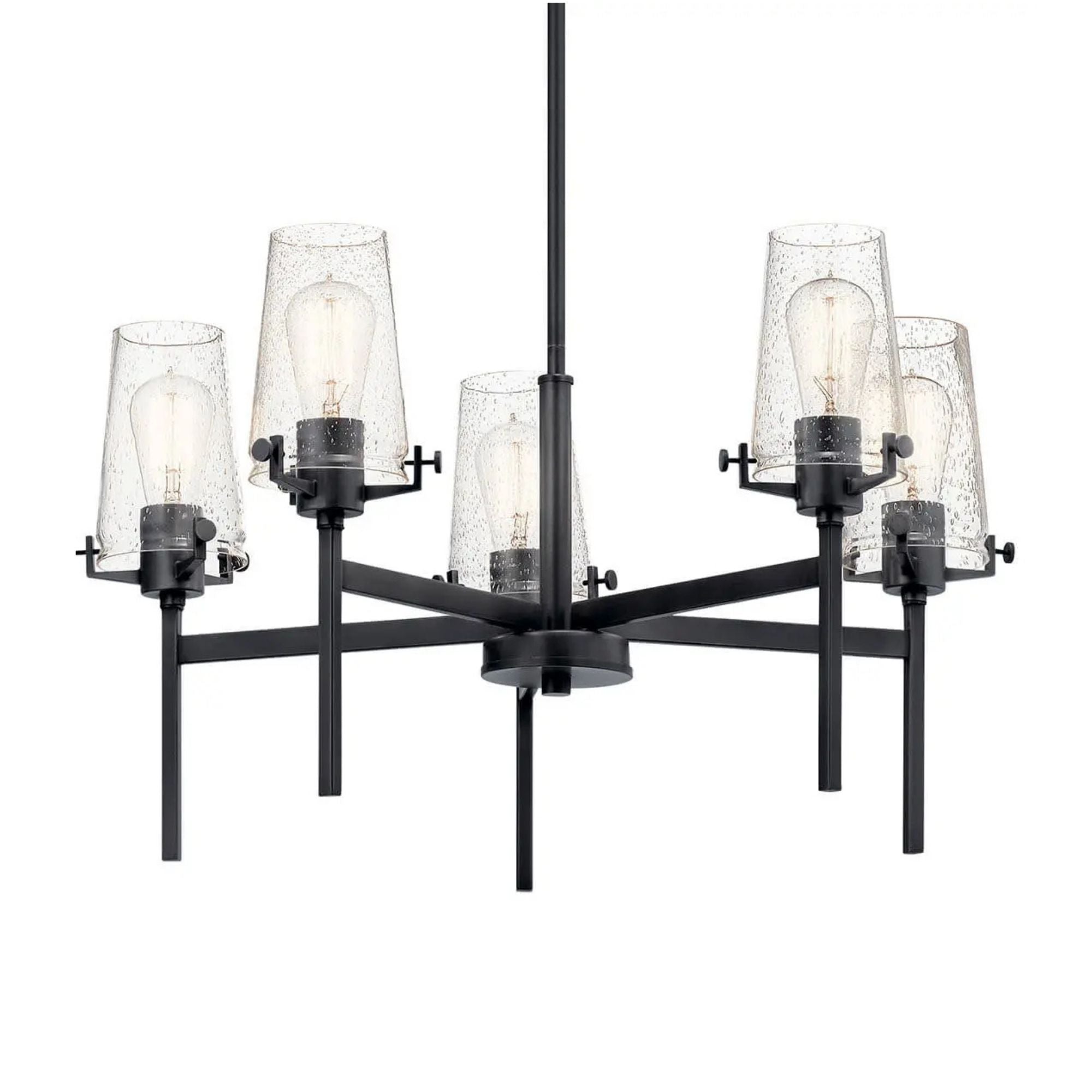 Kichler Lighting - Alton 27" 5-Light Chandelier, Black Finish | Bees Lighting