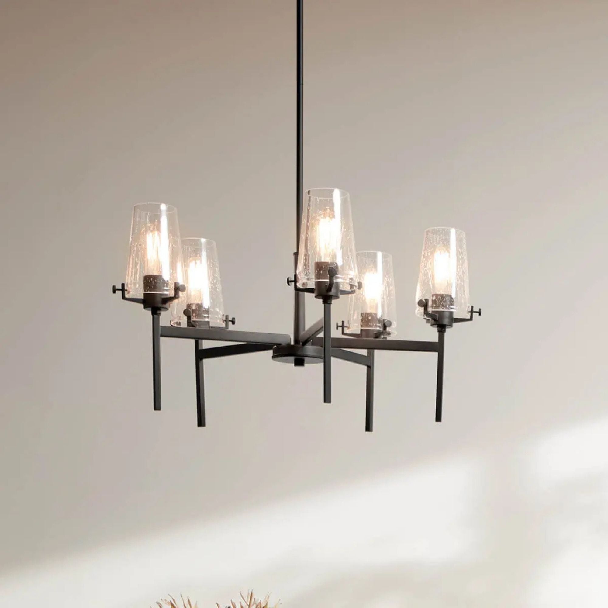 Kichler Lighting - Alton 27" 5-Light Chandelier, Black Finish | Bees Lighting
