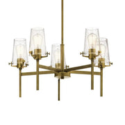 Kichler Lighting - Alton 27" 5-Light Chandelier, Natural Brass Finish | Bees Lighting