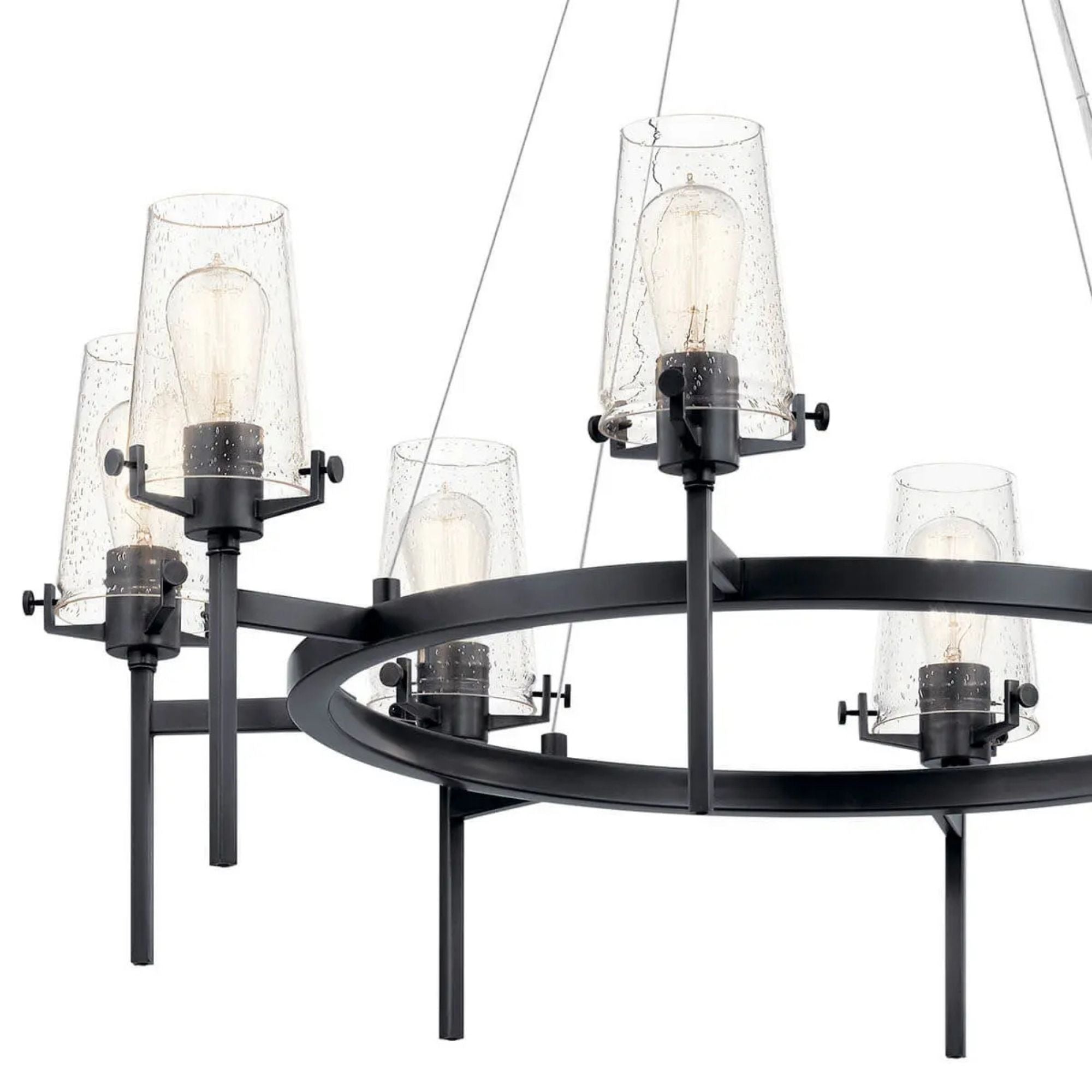 Kichler Lighting - Alton 38" 8-Light Chandelier, Black Finish | Bees Lighting