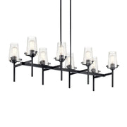 Kichler Lighting - Alton 46" 8-Light Linear Chandelier, Black Finish | Bees Lighting
