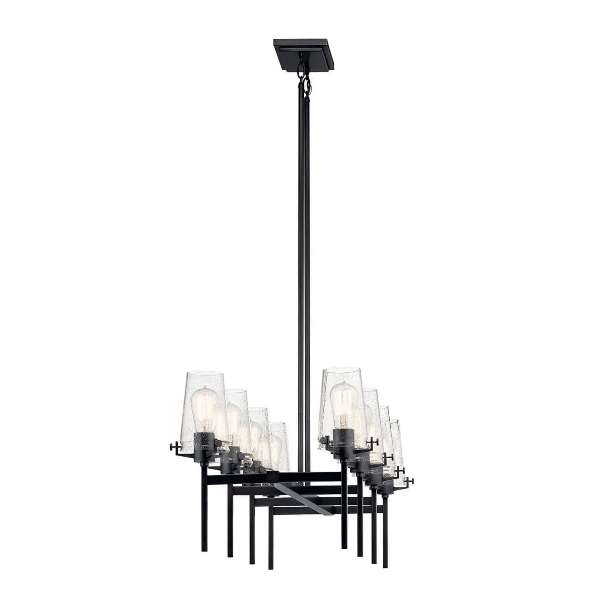 Kichler Lighting - Alton 46" 8-Light Linear Chandelier, Black Finish | Bees Lighting