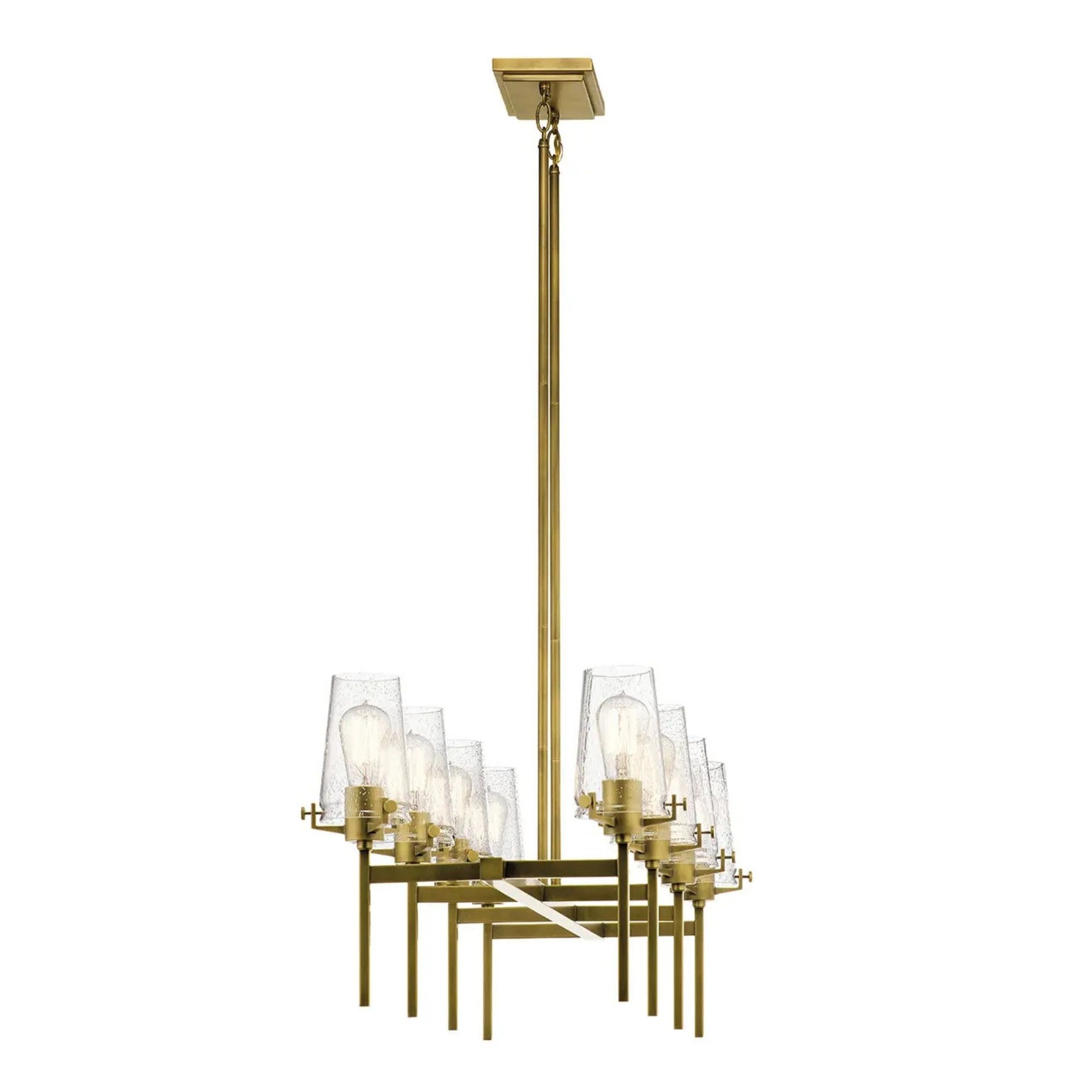 Kichler Lighting - Alton 46" 8-Light Linear Chandelier, Natural Brass Finish | Bees Lighting