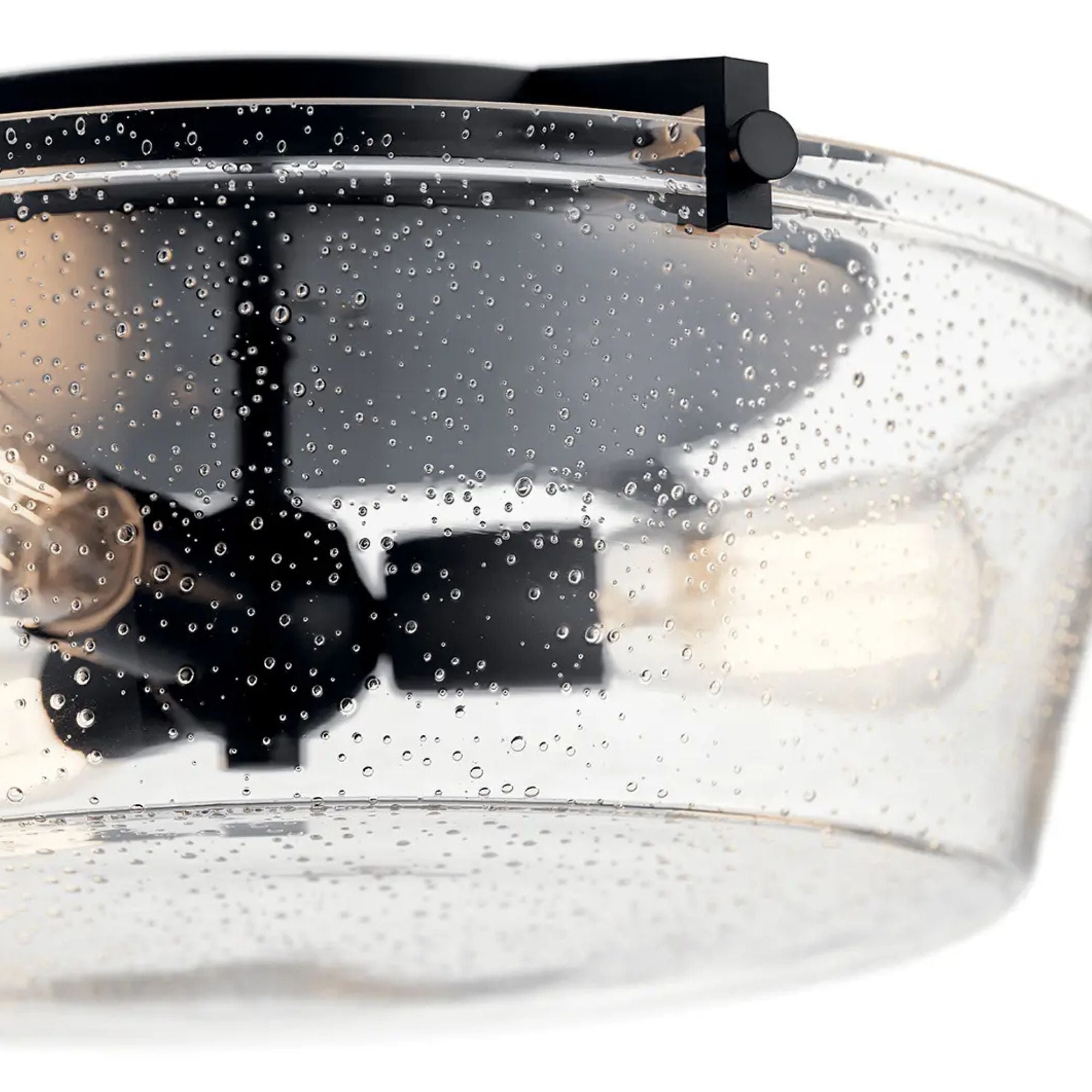 Alton 19" 3-Light Flush Mount, Black Finish