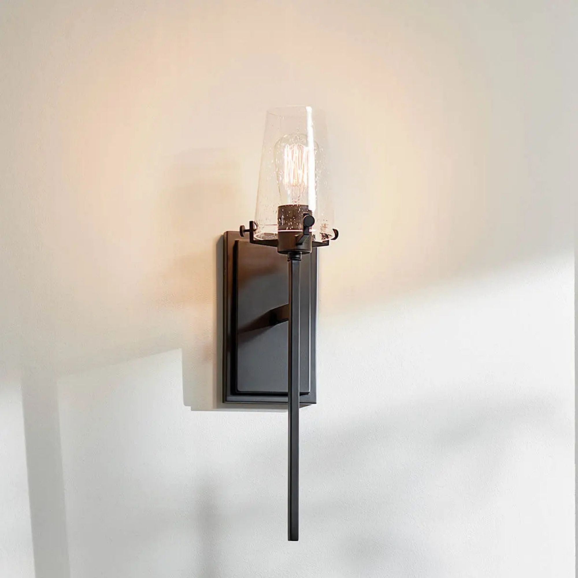 Alton 5" Wall Sconce, Black Finish