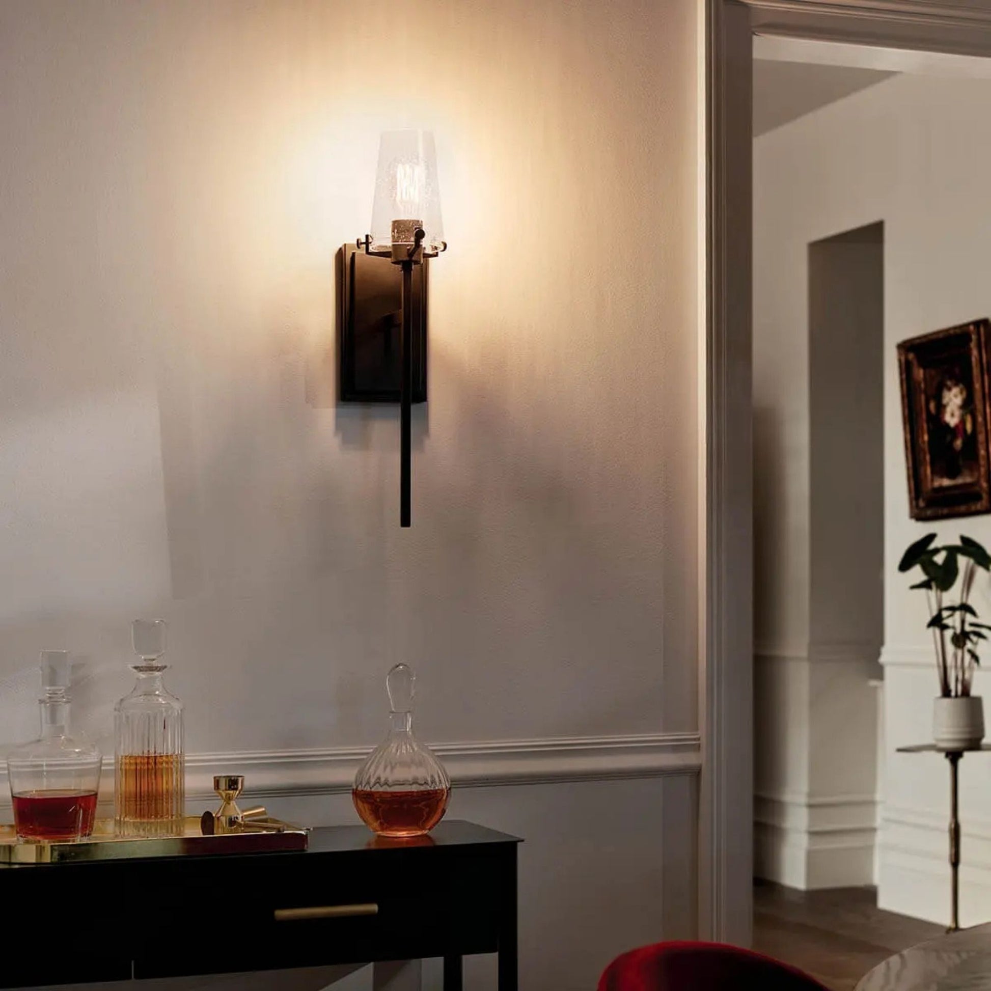 Kichler Lighting - Alton 5" Wall Sconce, Black Finish | Bees Lighting