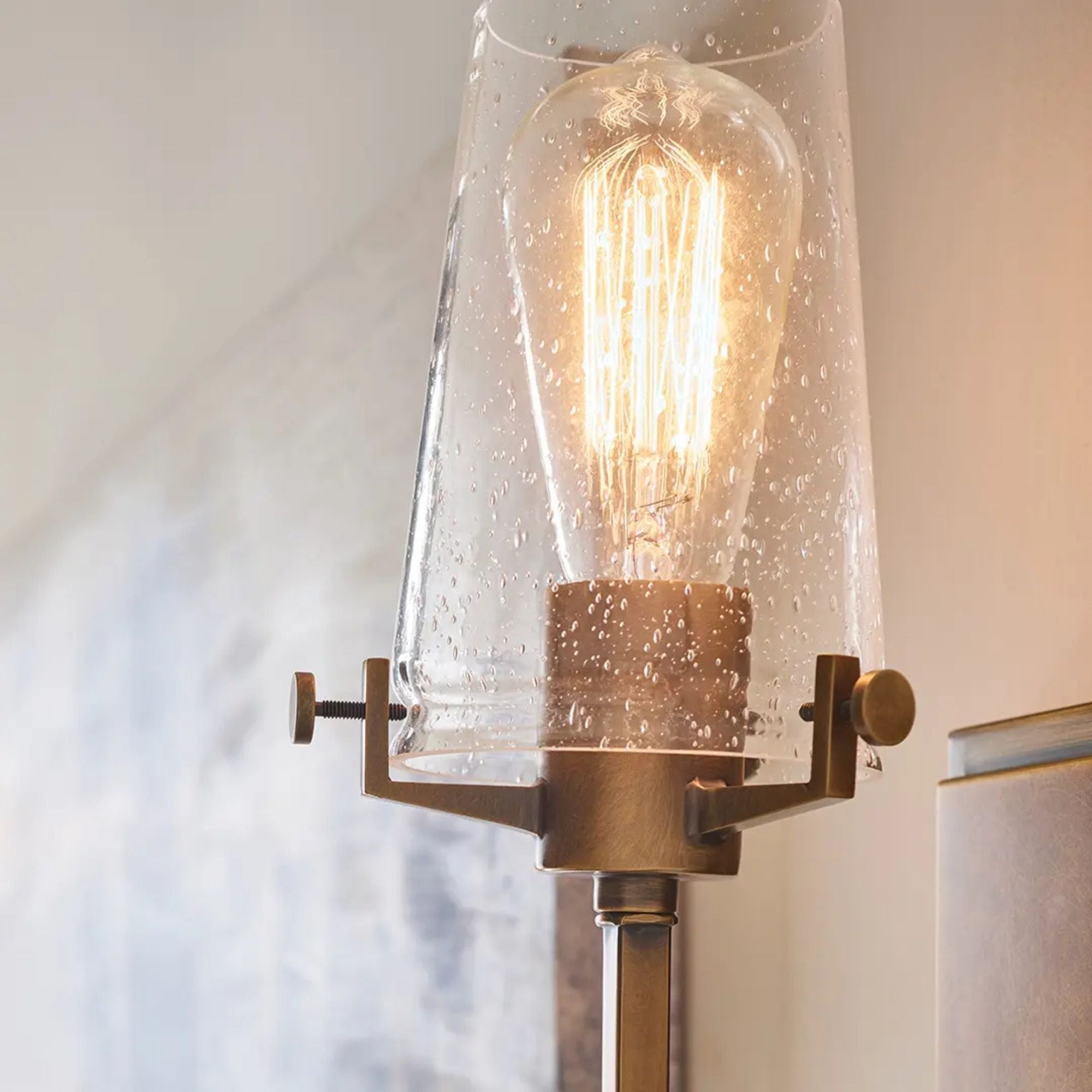 Kichler Lighting - Alton 5" Wall Sconce, Natural Brass Finish | Bees Lighting