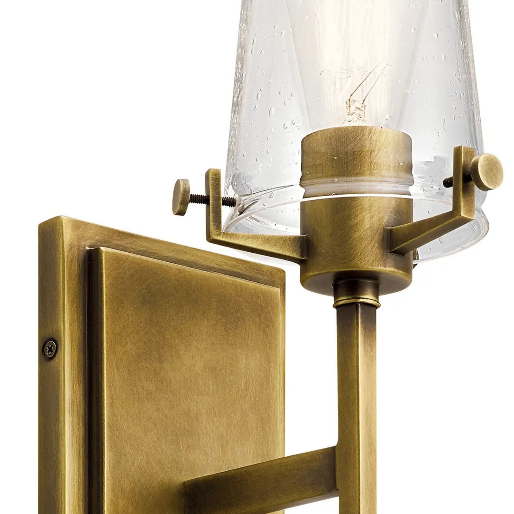 Kichler Lighting - Alton 5" Wall Sconce, Natural Brass Finish | Bees Lighting