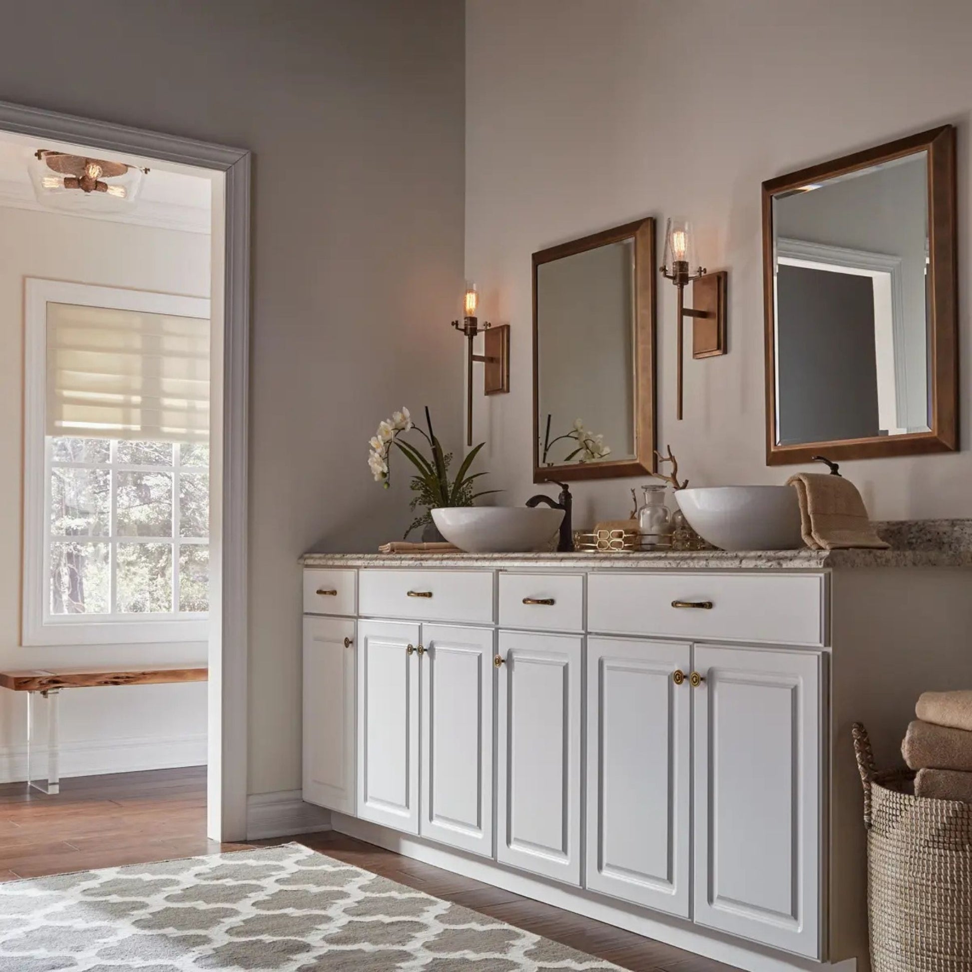 Kichler Lighting - Alton 5" Wall Sconce, Natural Brass Finish | Bees Lighting