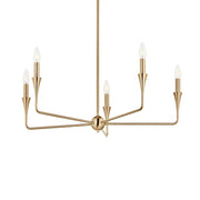 Alvaro 30" 5-Light Chandelier, Champagne Bronze Finish