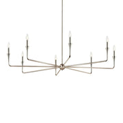Alvaro 50" 8-Light Chandelier, Polished Nickel Finish