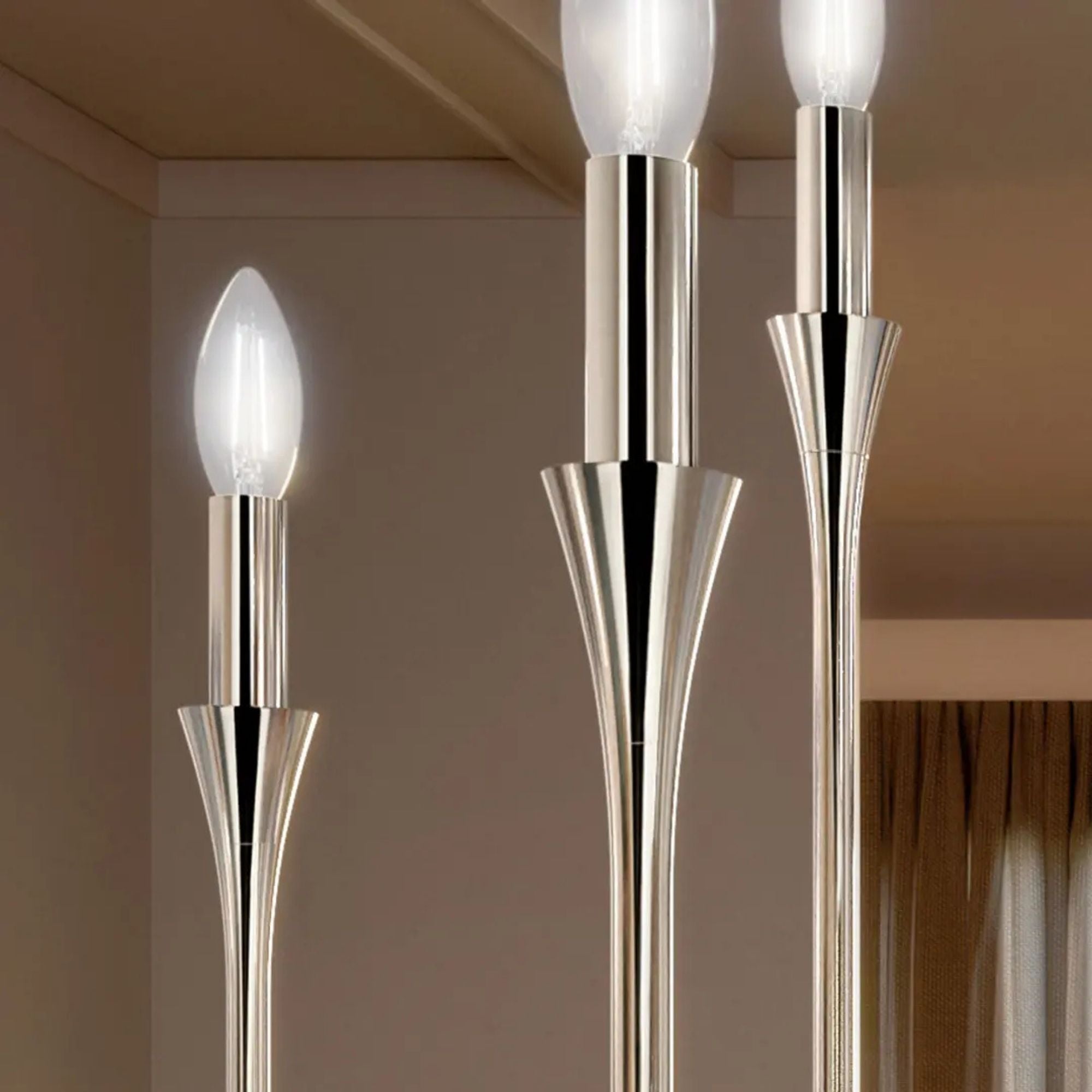 Alvaro 40" 12-Light Chandelier, Polished Nickel Finish