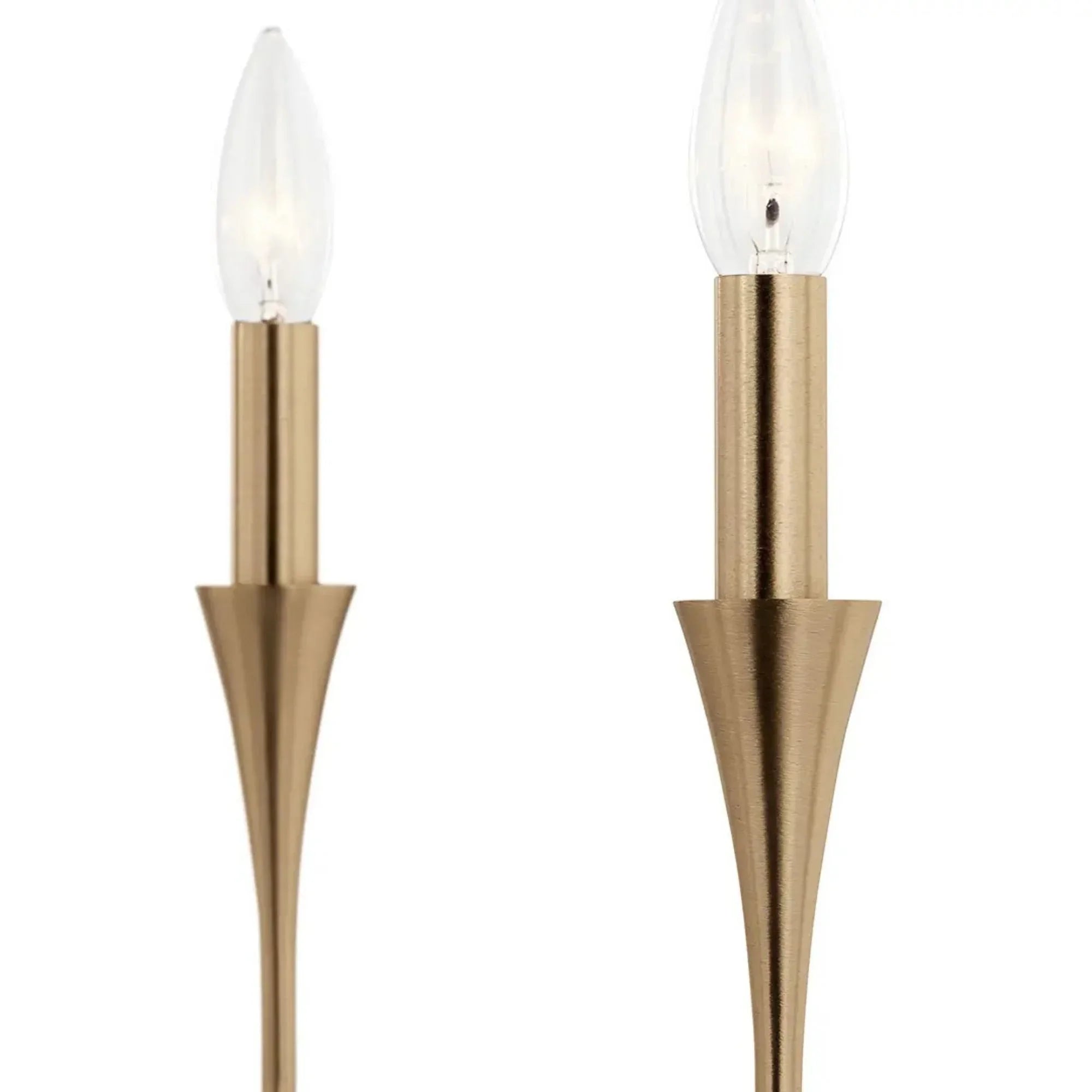 Alvaro 46" 8-Light Linear Chandelier, Champagne Bronze Finish
