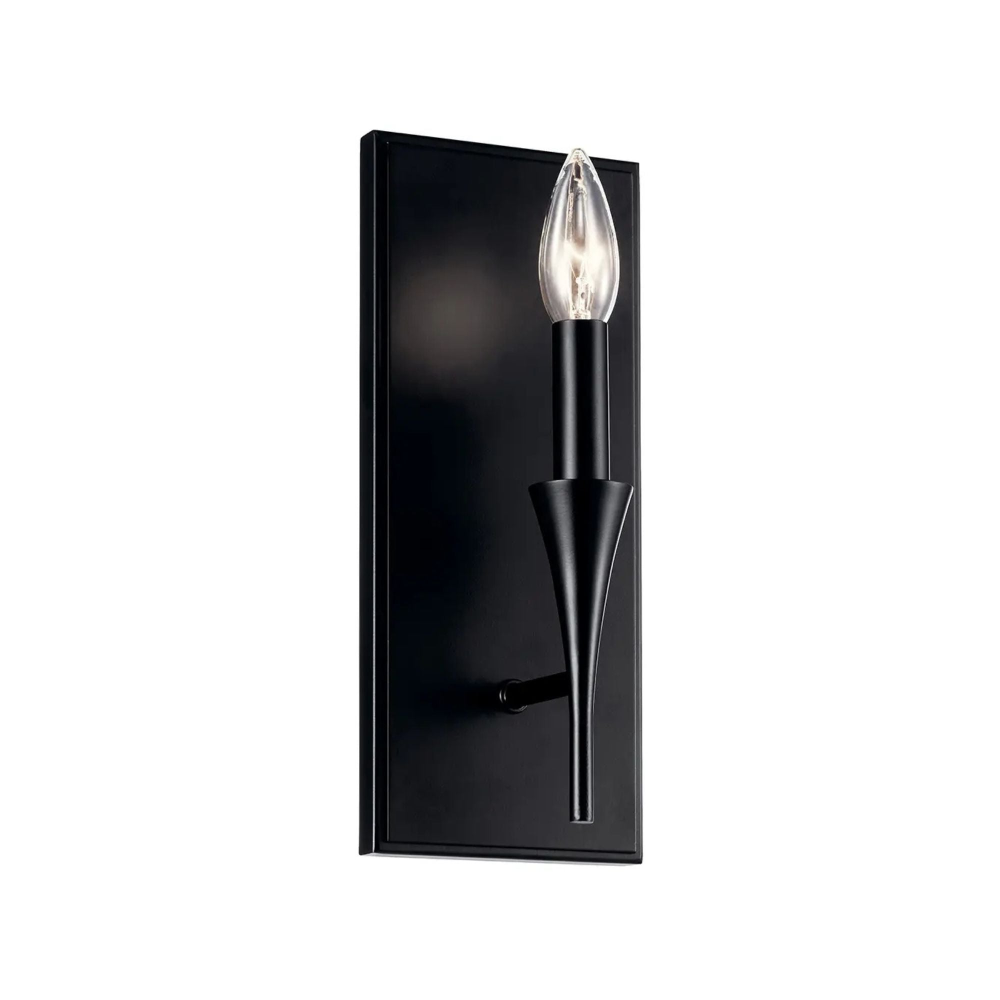 Alvaro 11" Wall Sconce, Black Finish