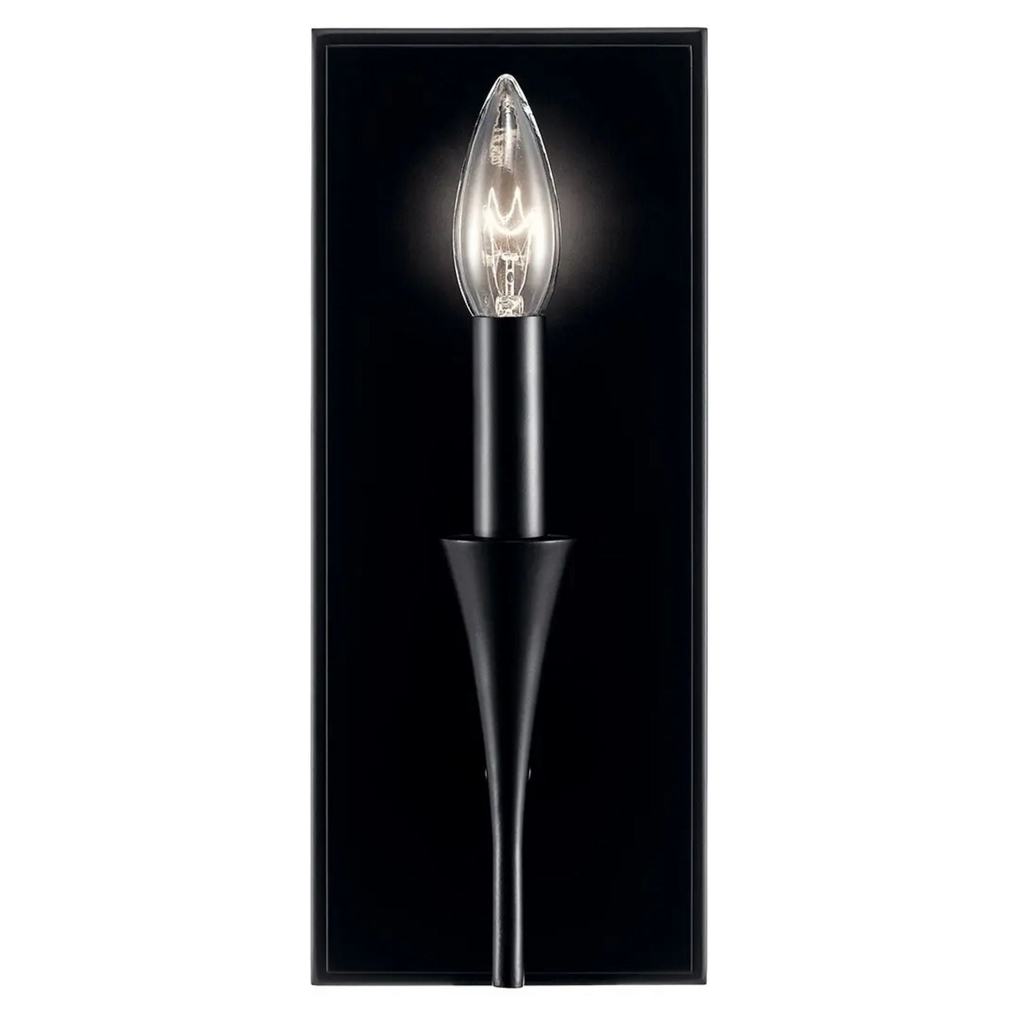 Alvaro 11" Wall Sconce, Black Finish