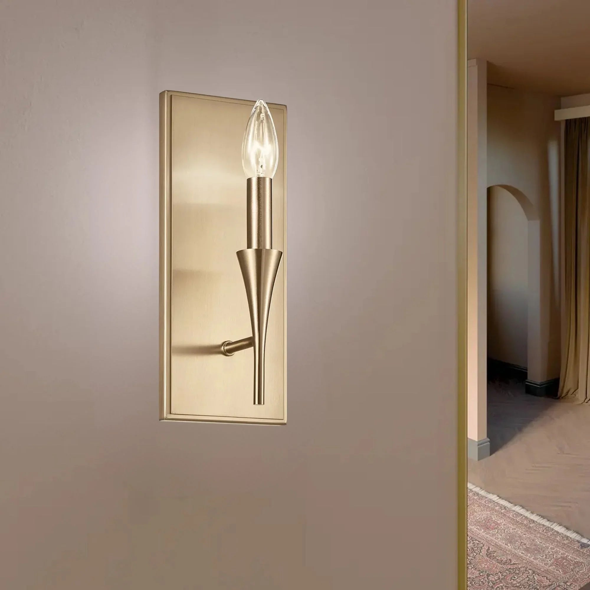 Alvaro 11" Wall Sconce, Champagne Bronze Finish