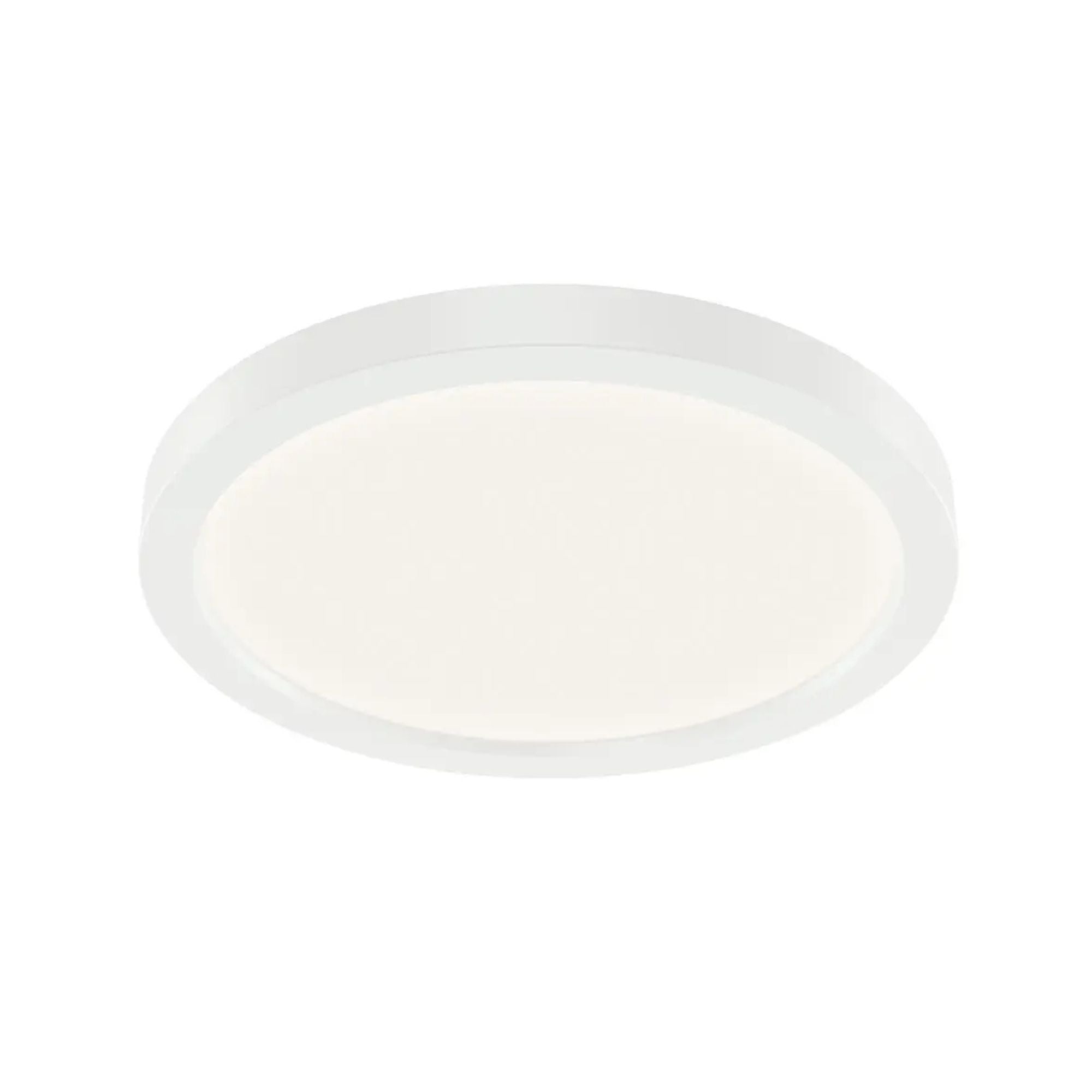 Ara 9" LED Flush Mount, White Finish
