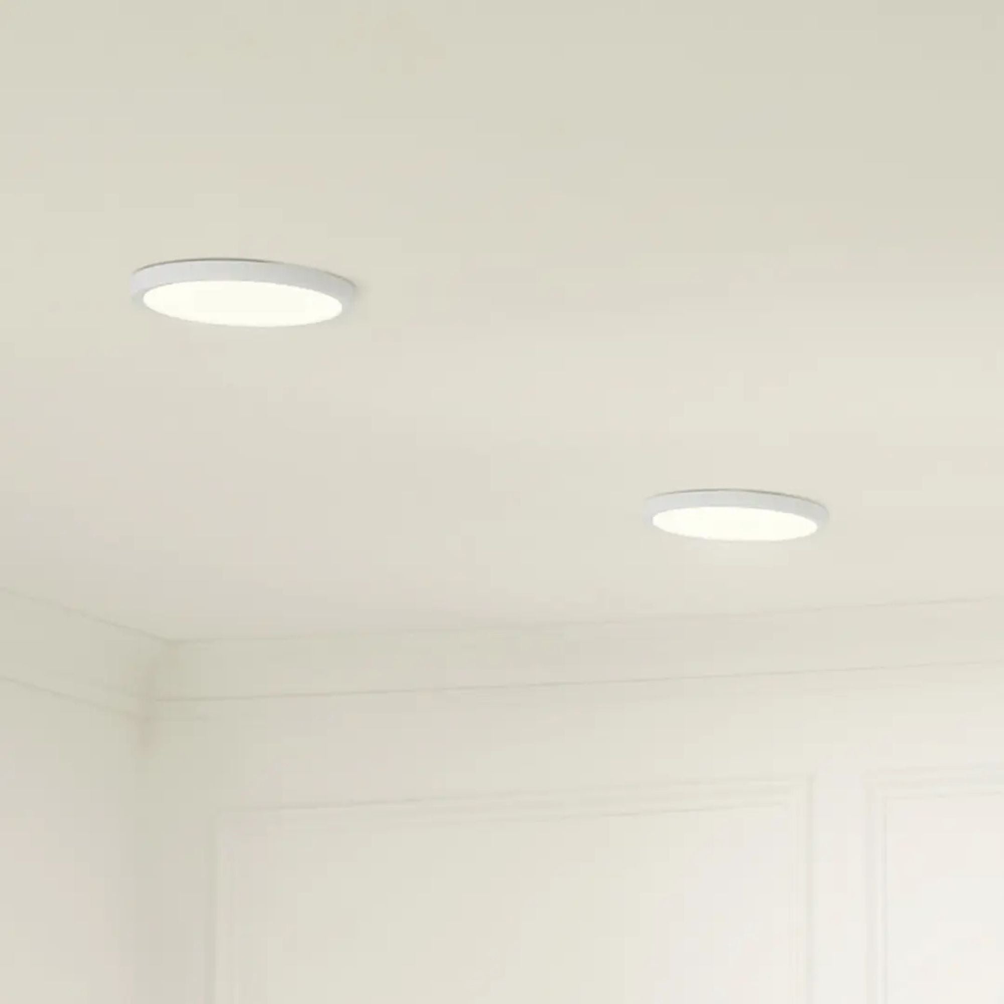 Ara 9" LED Flush Mount, White Finish