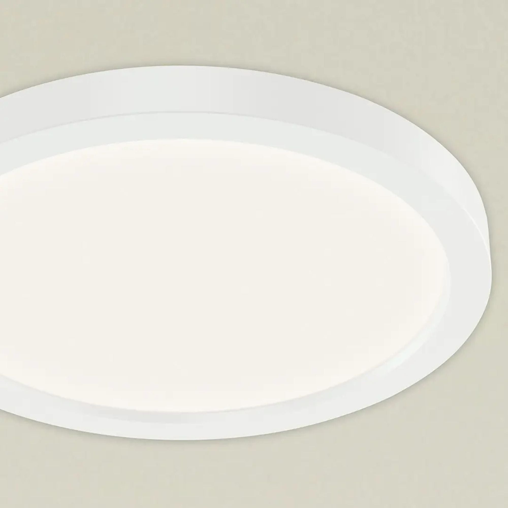 Ara 9" LED Flush Mount, White Finish