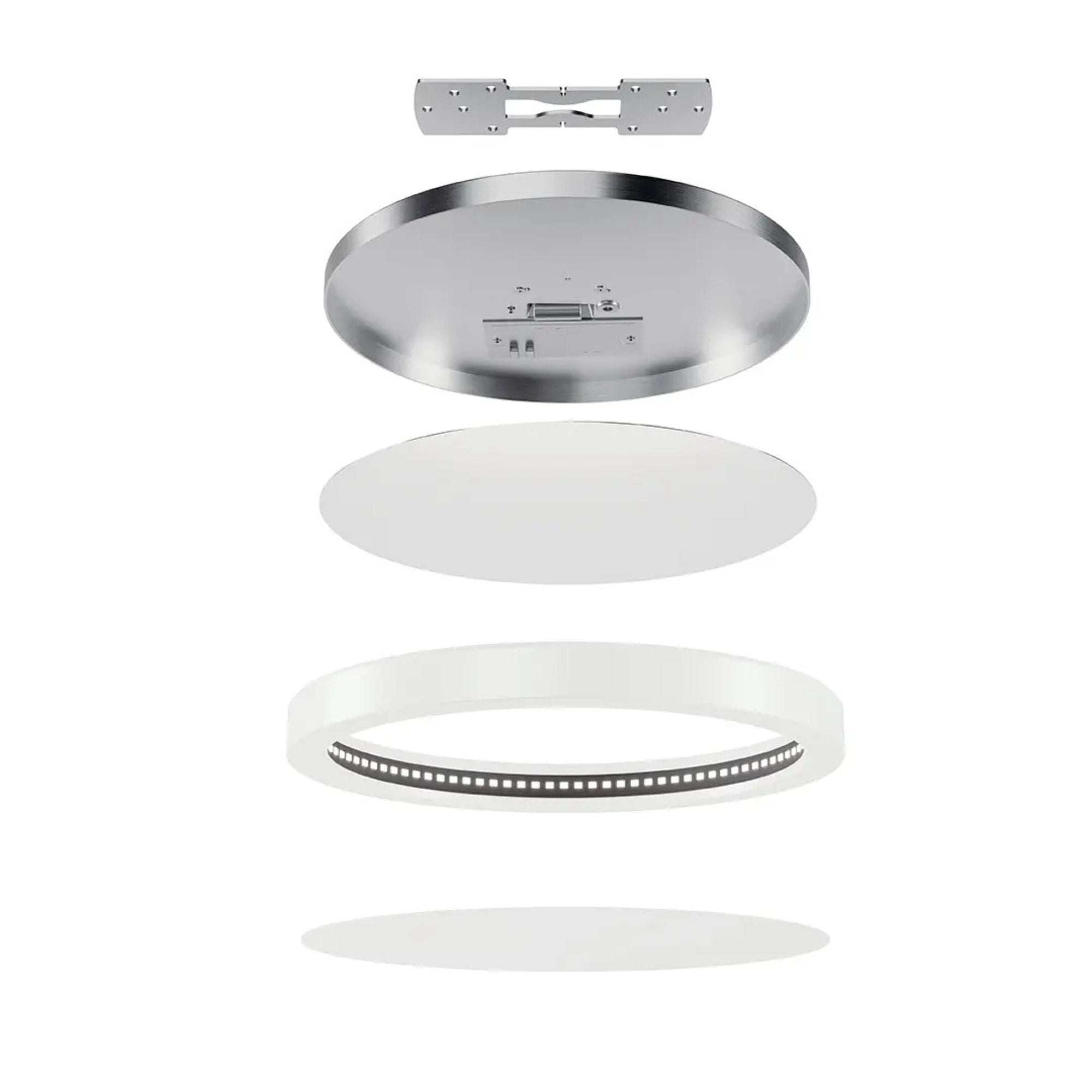 Ara 9" LED Flush Mount, White Finish