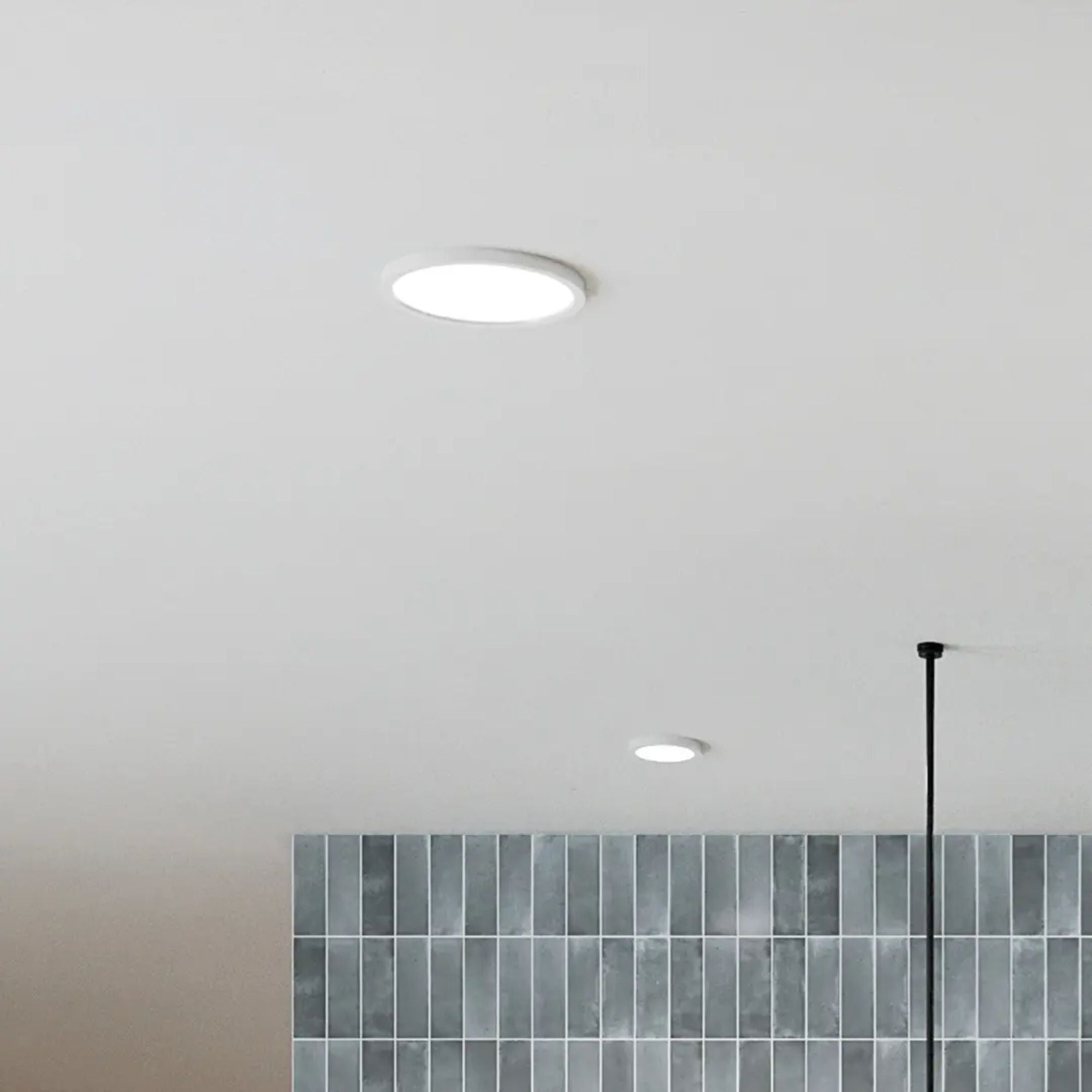Ara 11" LED Flush Mount, White Finish