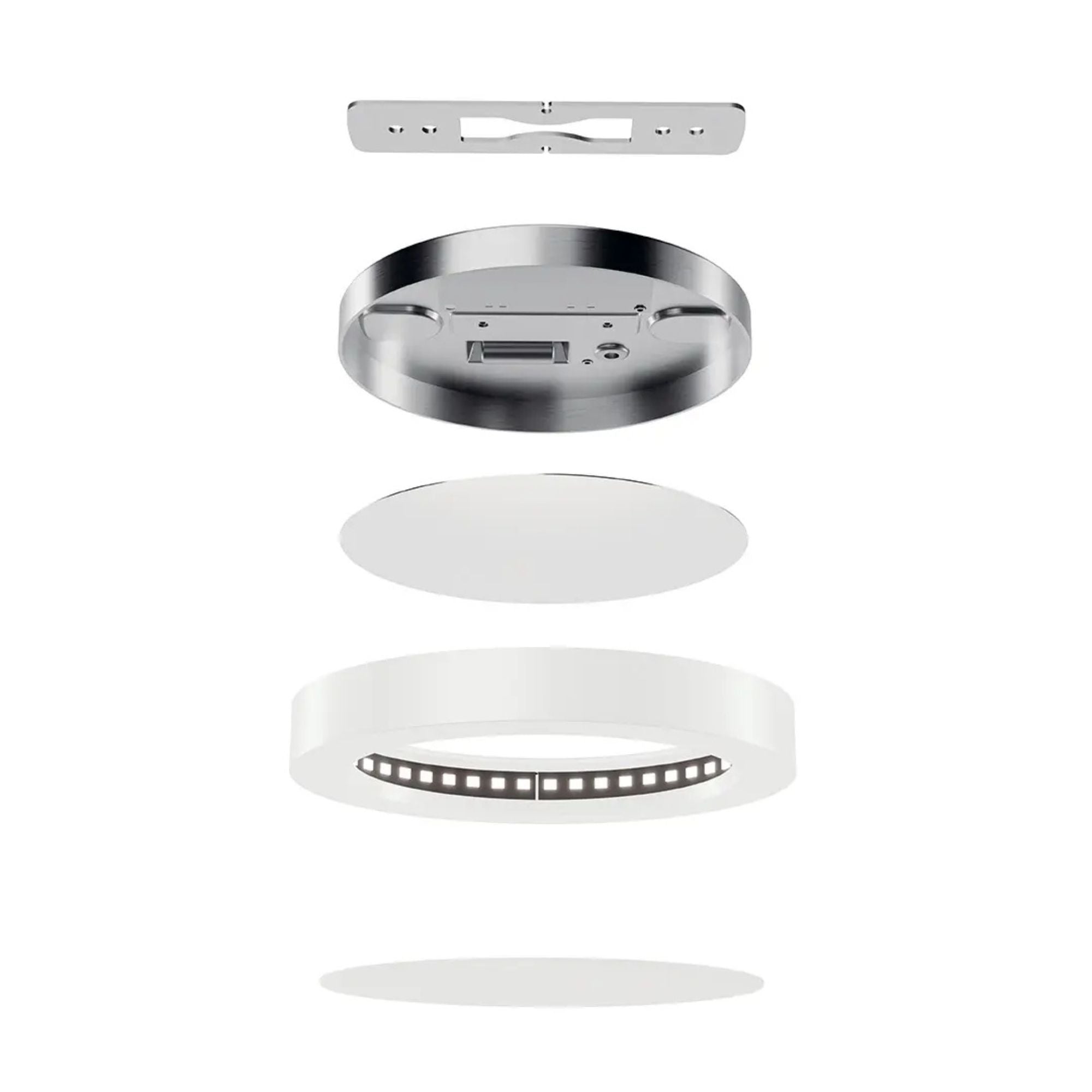 Ara 5" LED Outdoor Flush Mount, White Finish