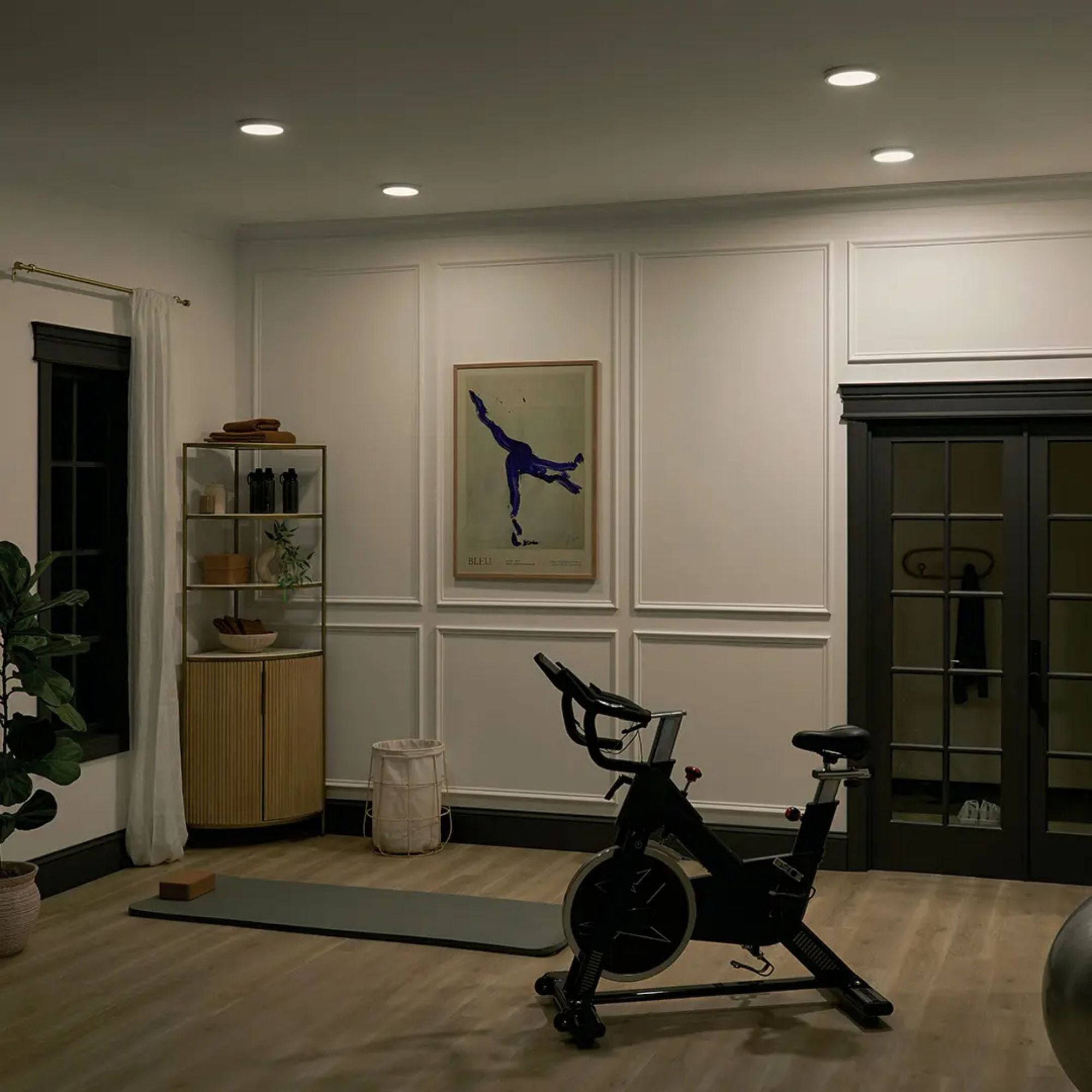Ara 7" LED Outdoor Flush Mount, White Finish