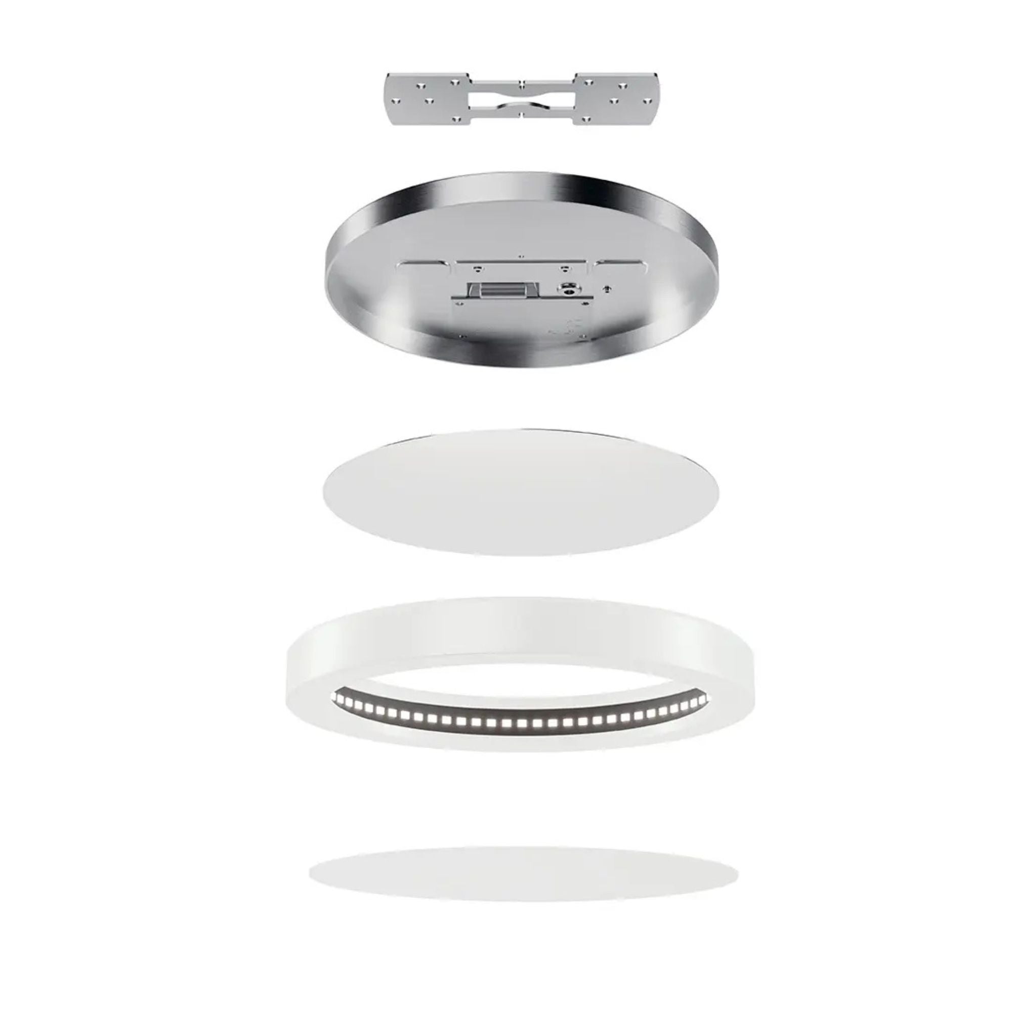 Ara 7" LED Outdoor Flush Mount, White Finish