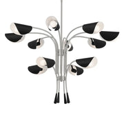 Arcus 46" 12-Light Chandelier, Satin Nickel Finish