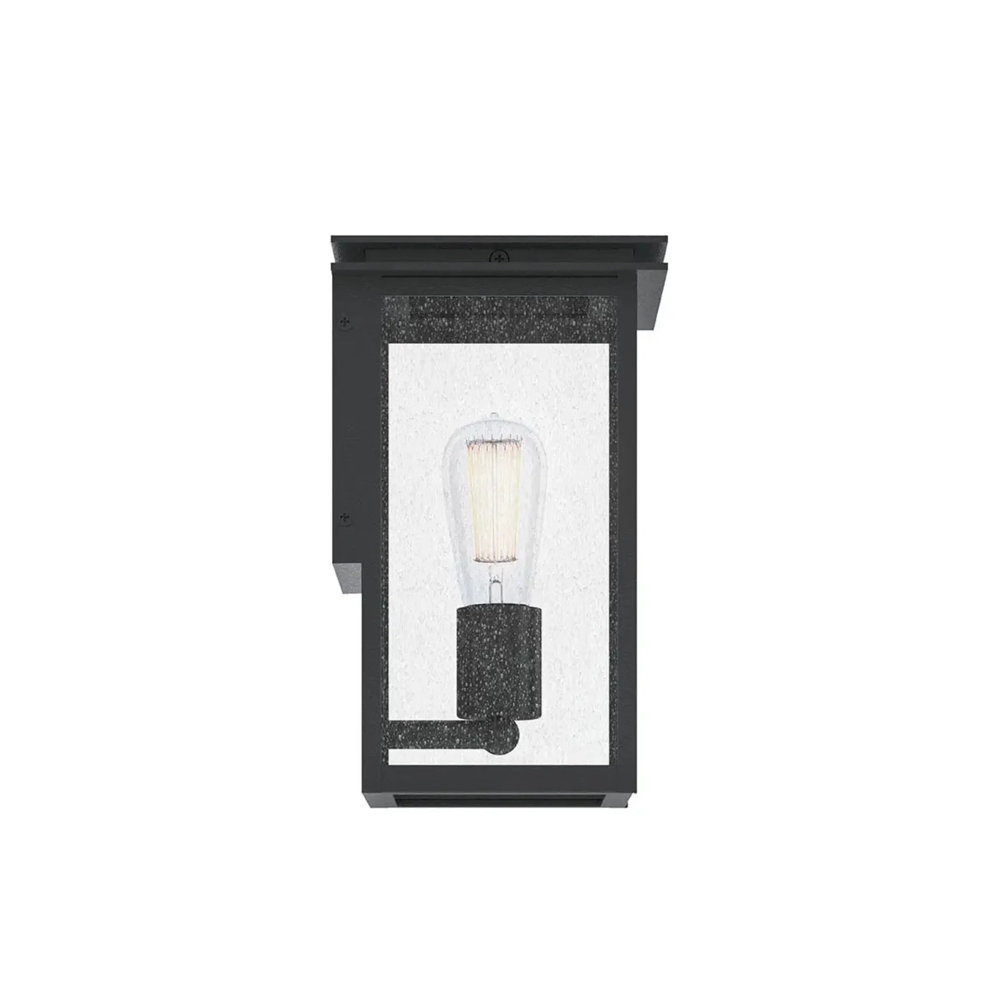 Arkville 10" Outdoor Wall Light, Textured Black Finish