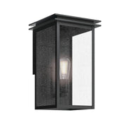 Arkville 14" Outdoor Wall Light, Textured Black Finish