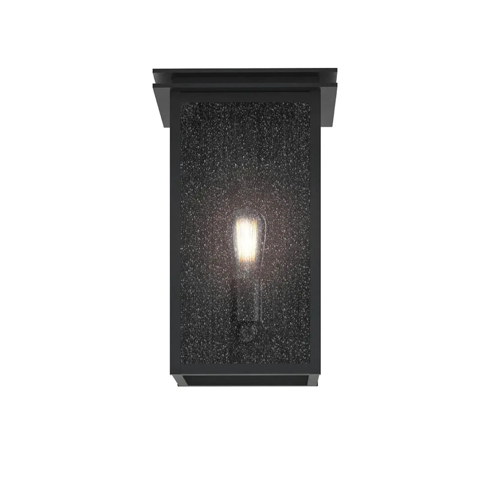Arkville 14" Outdoor Wall Light, Textured Black Finish