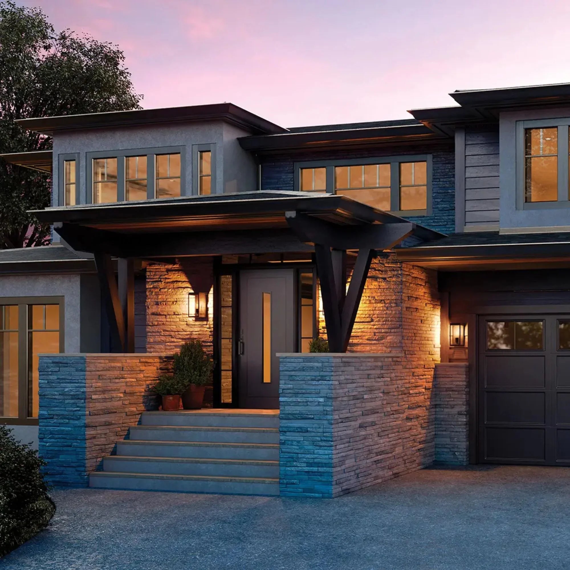 Arkville 14" Outdoor Wall Light, Textured Black Finish