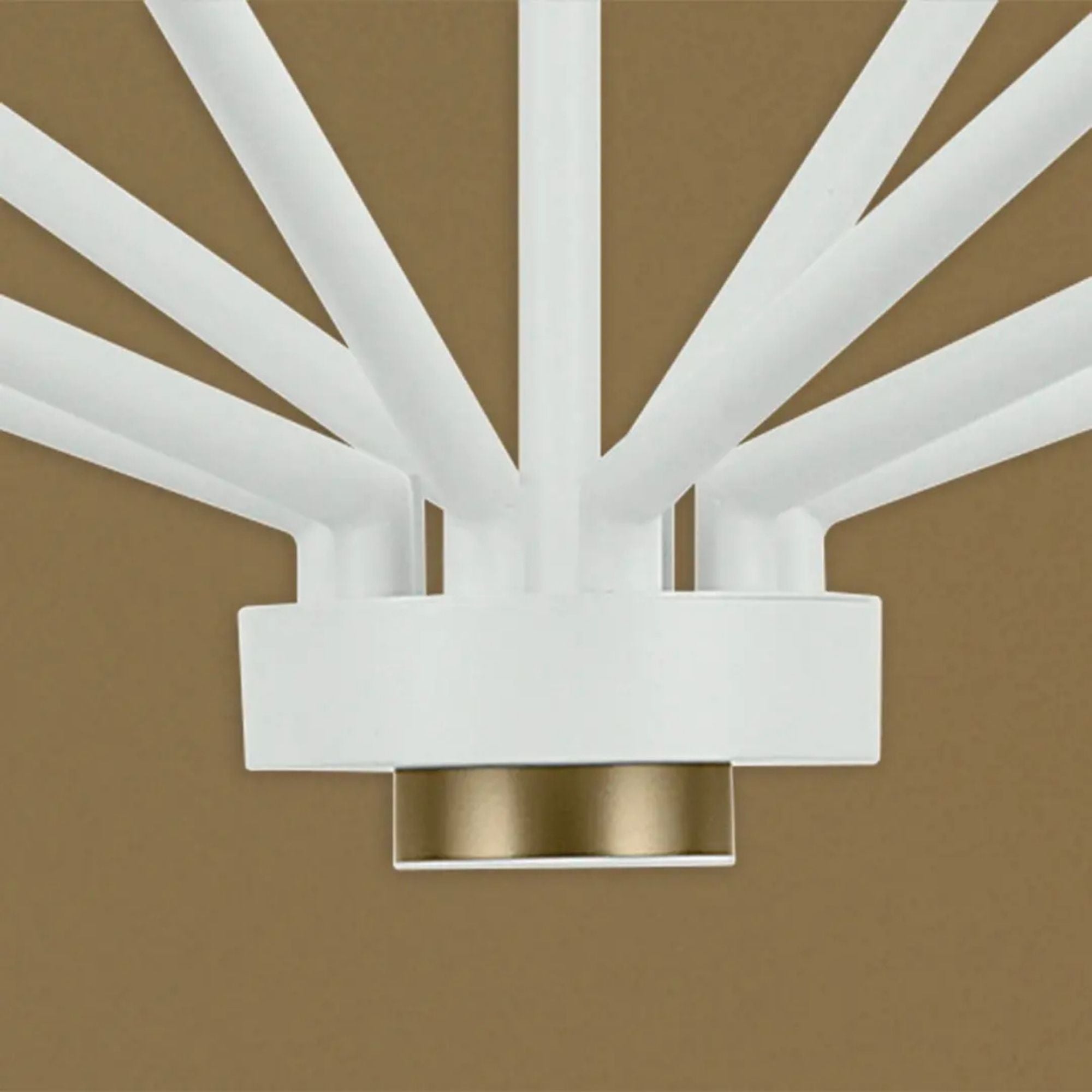 Armand 38" 10-Light Chandelier, White Finish