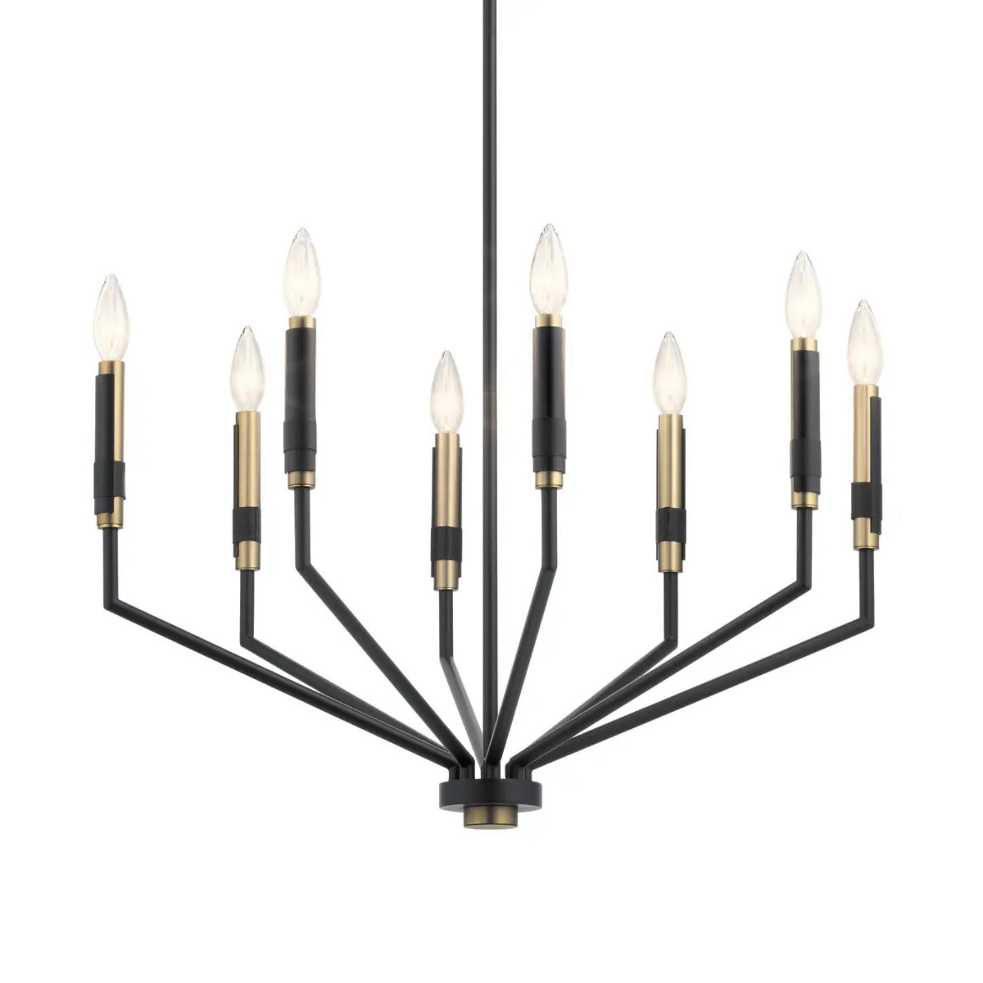 Armand 26" 8-Light Chandelier, Black Finish