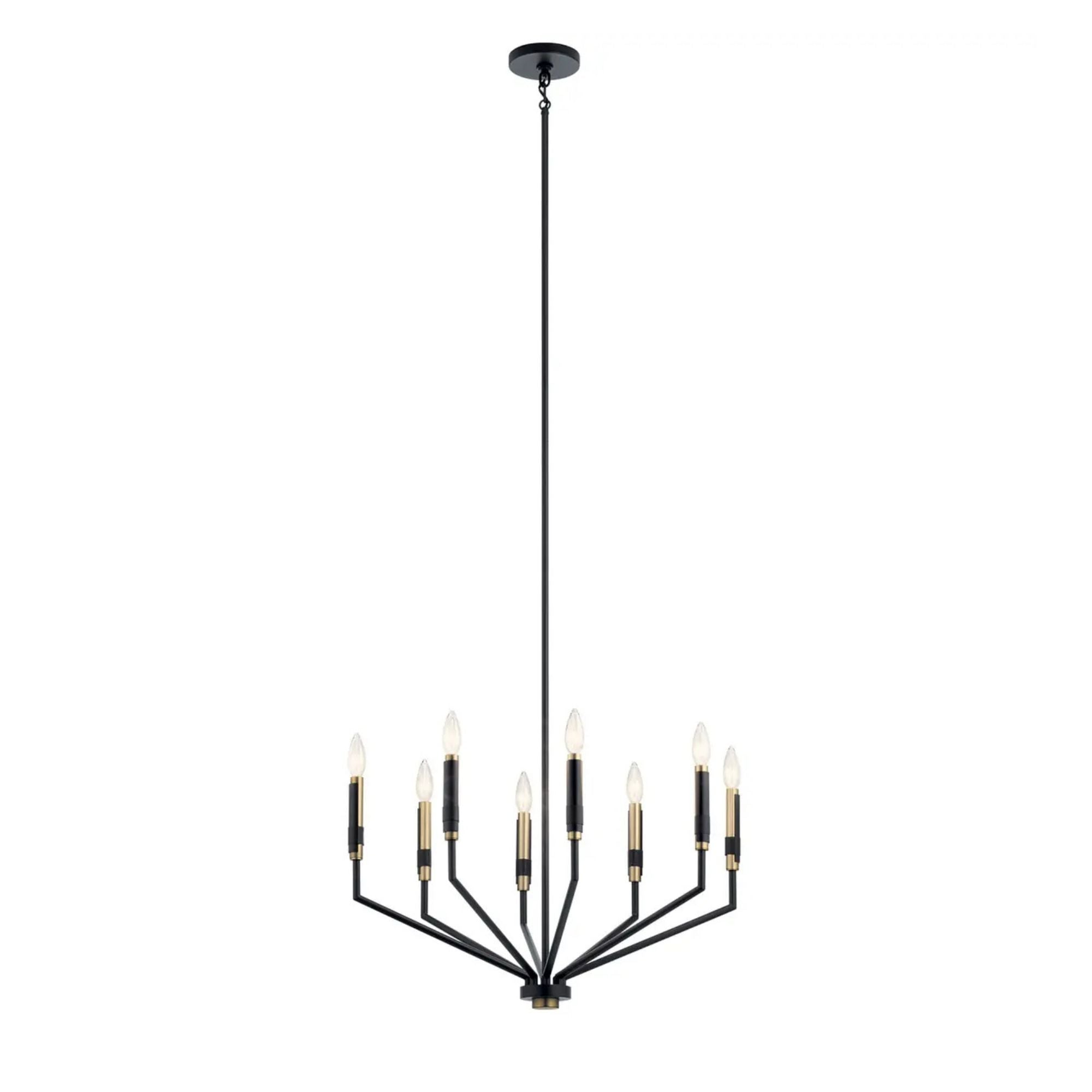 Armand 26" 8-Light Chandelier, Black Finish