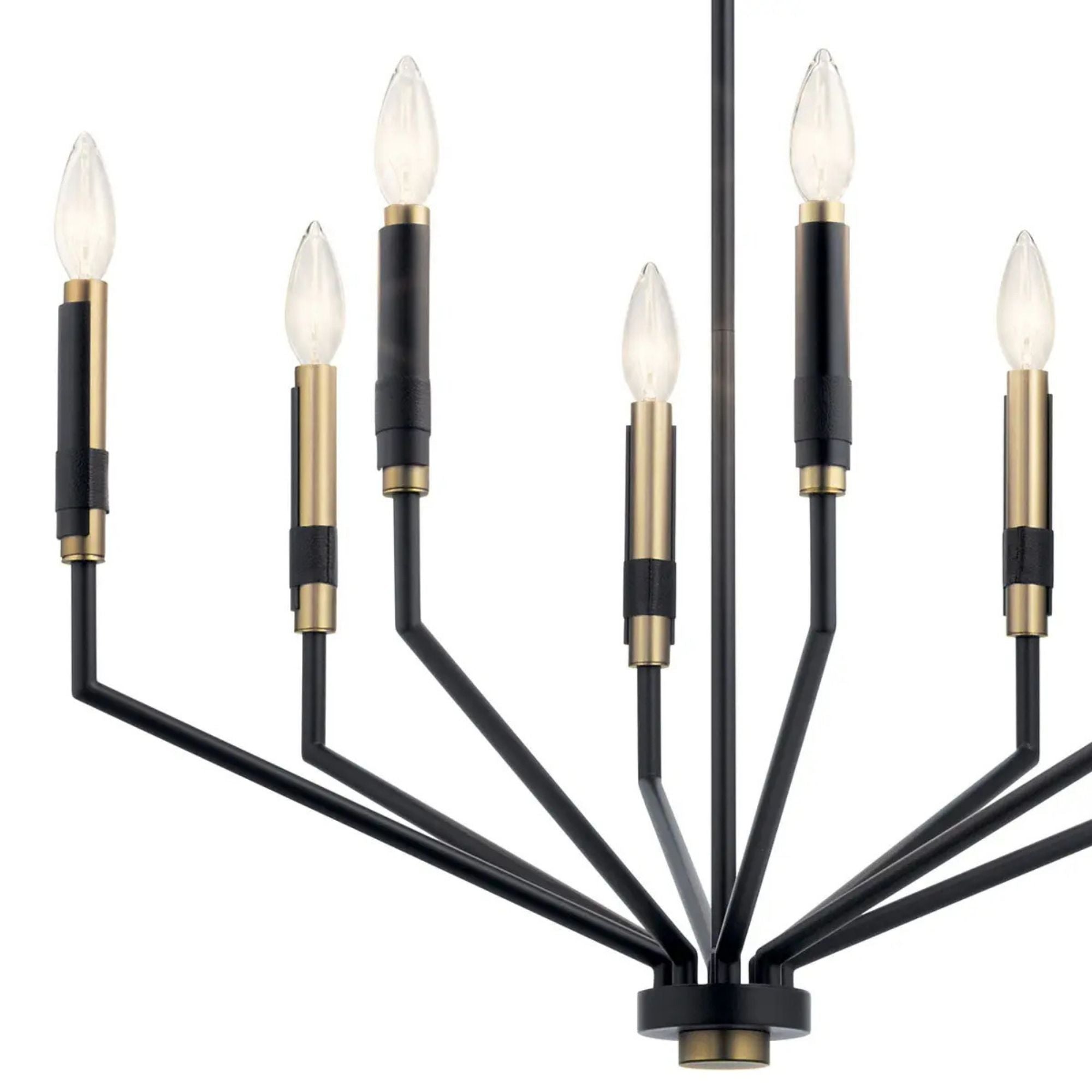 Armand 26" 8-Light Chandelier, Black Finish