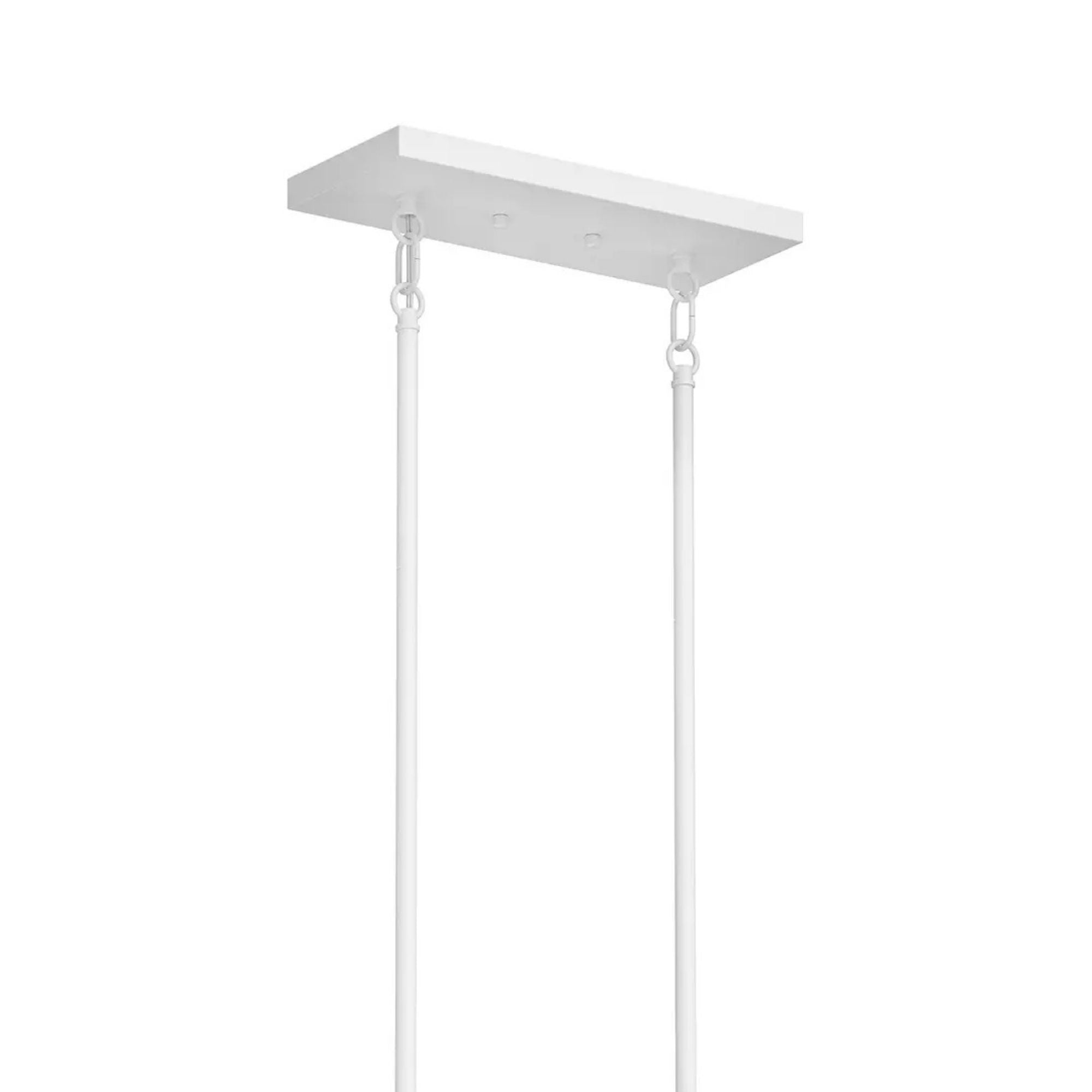 Armand 43" 12-Light Linear Chandelier, White Finish