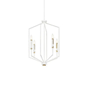 Armand 19" 4-Light Foyer Pendant, White Finish
