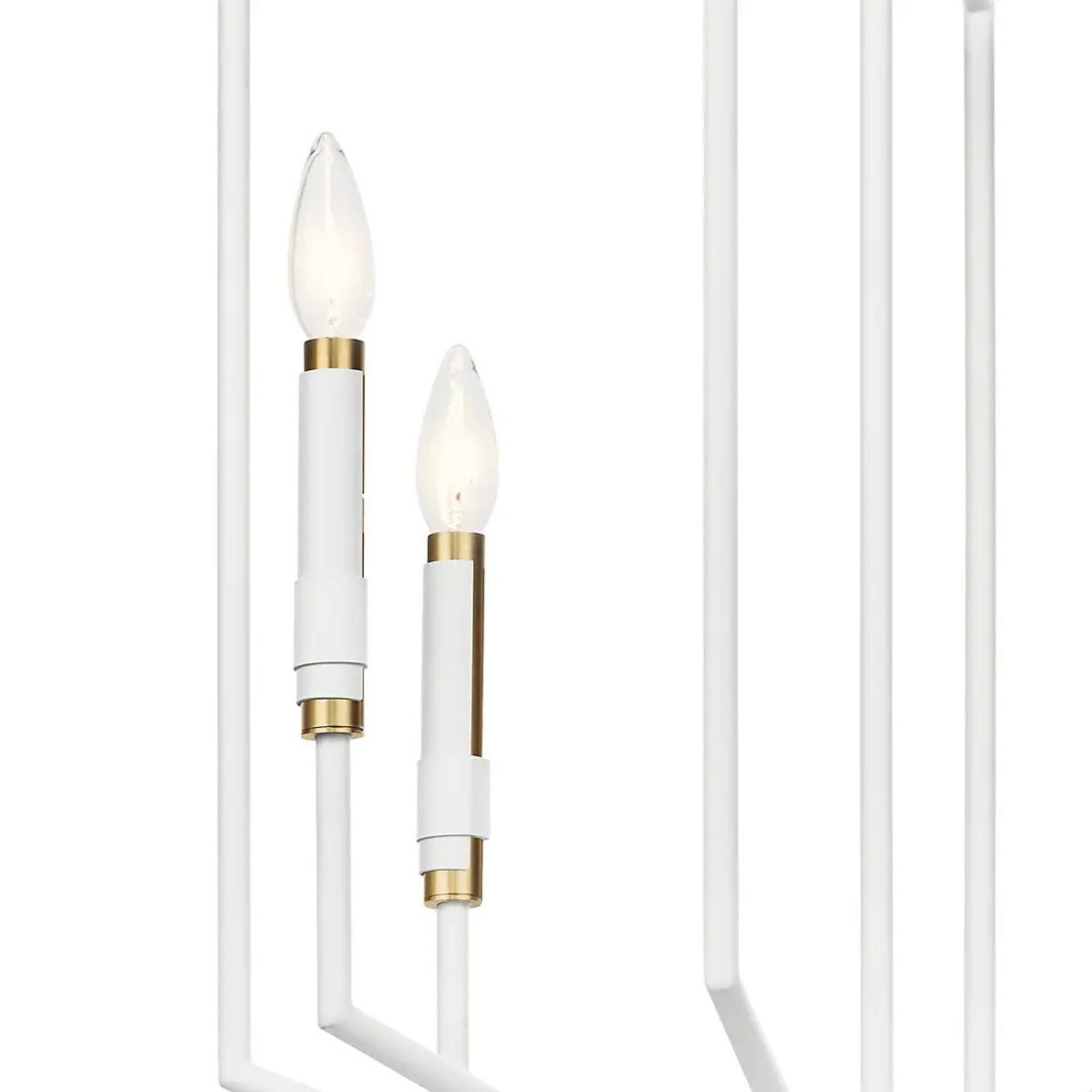 Armand 19" 4-Light Foyer Pendant, White Finish