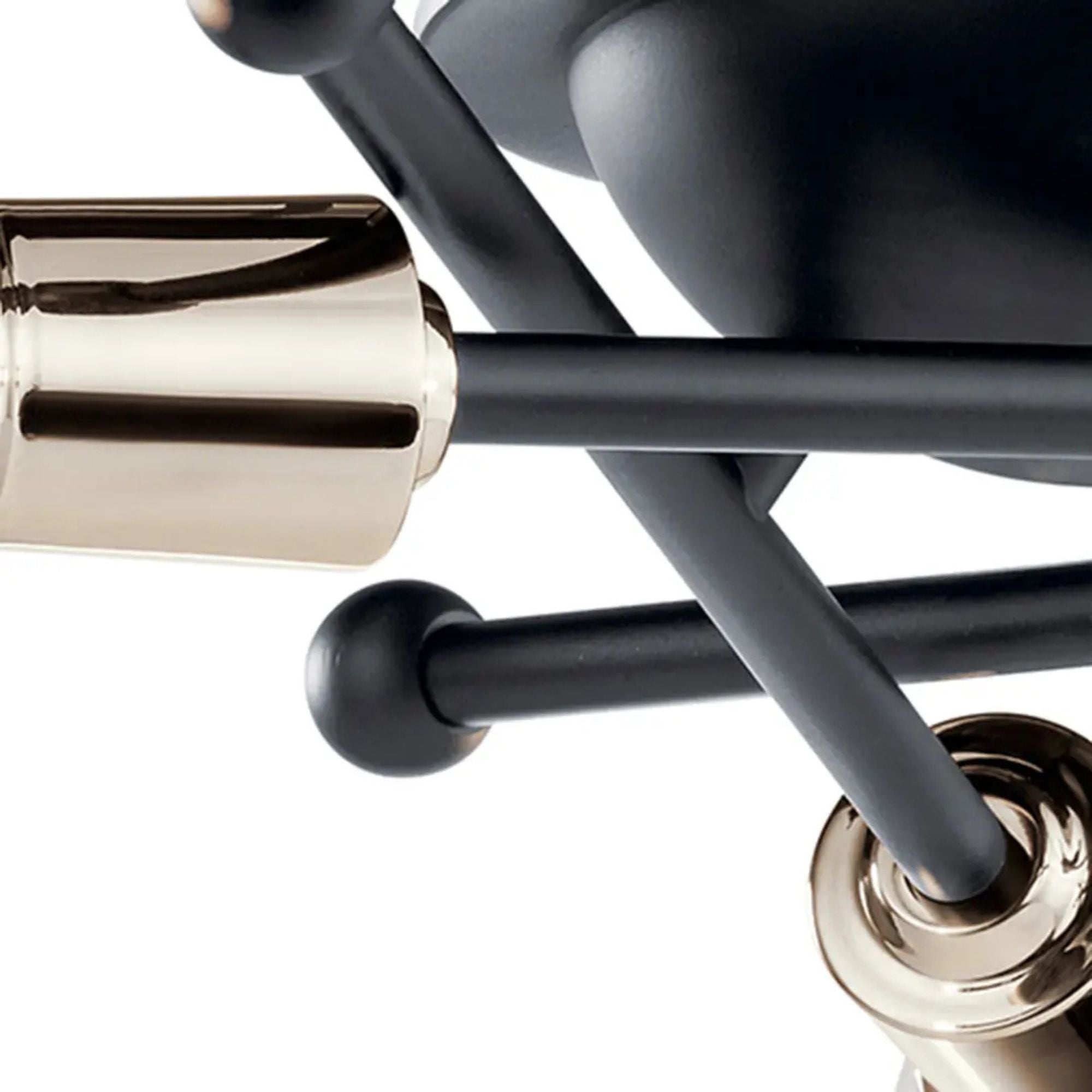 Kichler Lighting - Armstrong 15" 3-Light Flush Mount, Black Finish | Bees Lighting