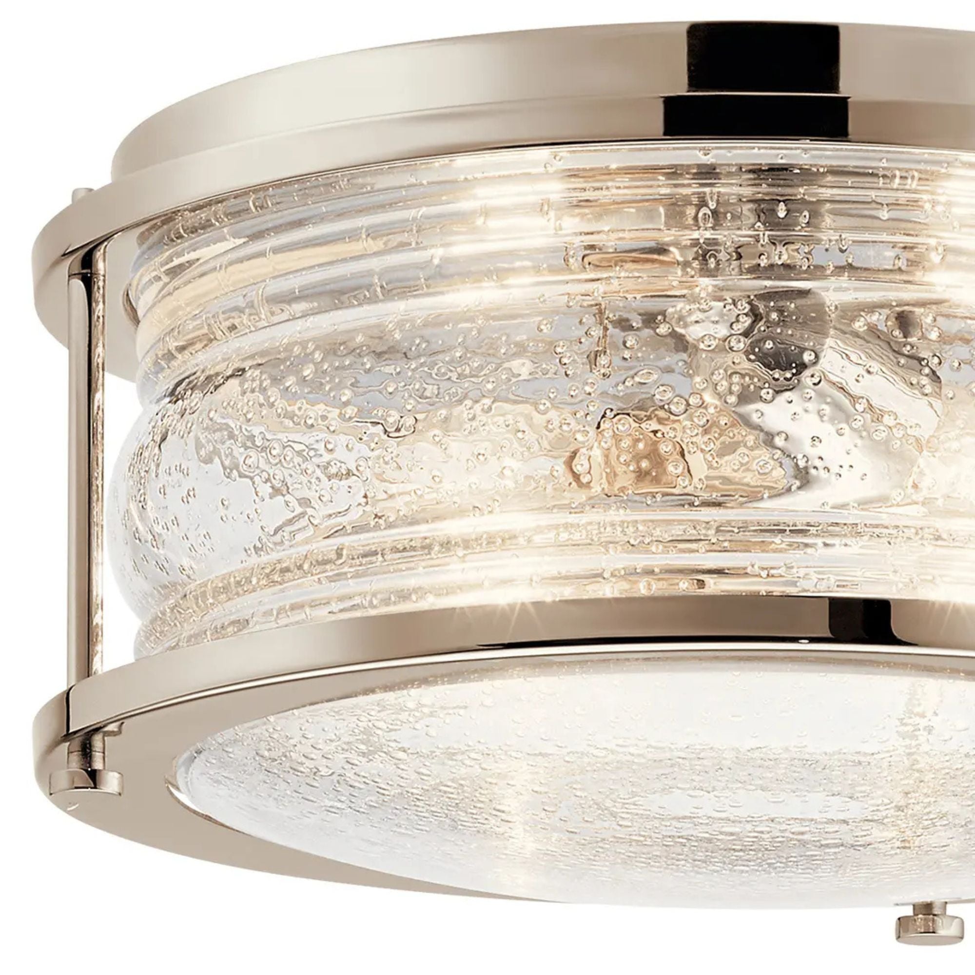 Ashland Bay 12" 2-Light Flush Mount, Polished Nickel Finish