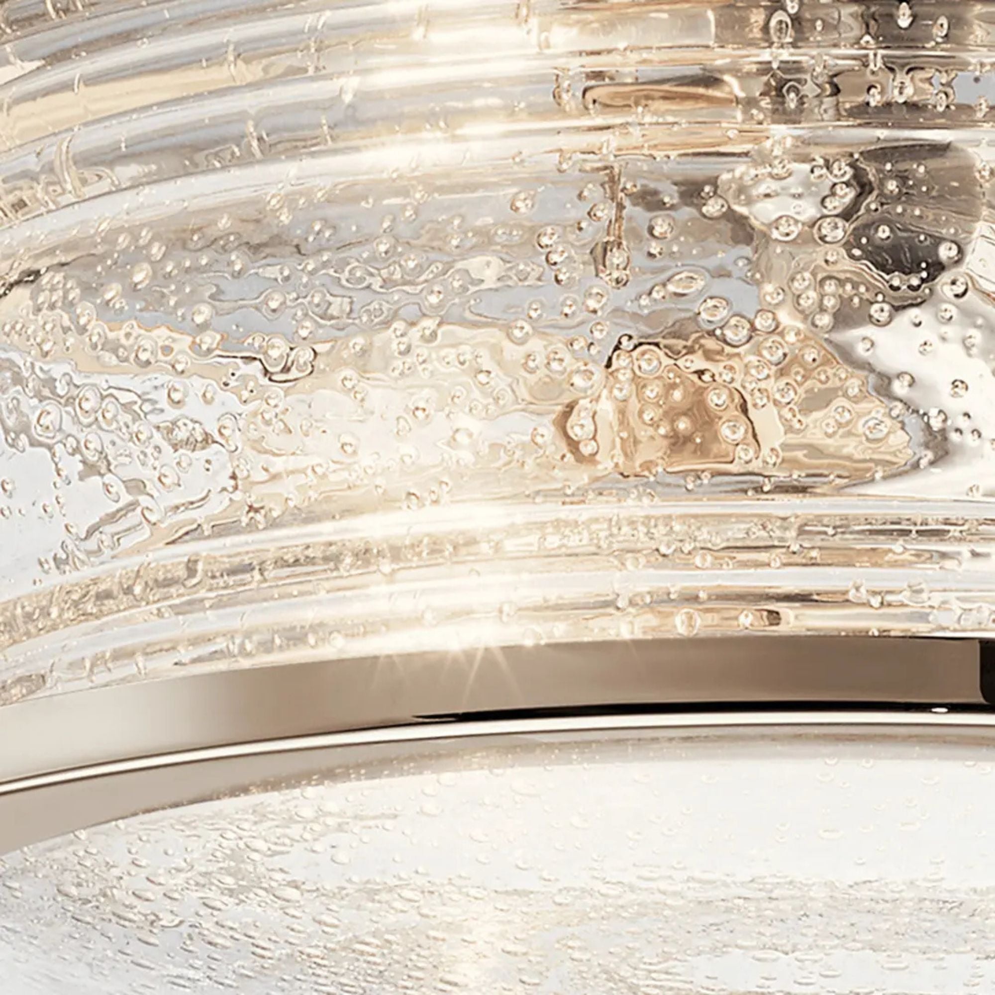 Ashland Bay 12" 2-Light Flush Mount, Polished Nickel Finish