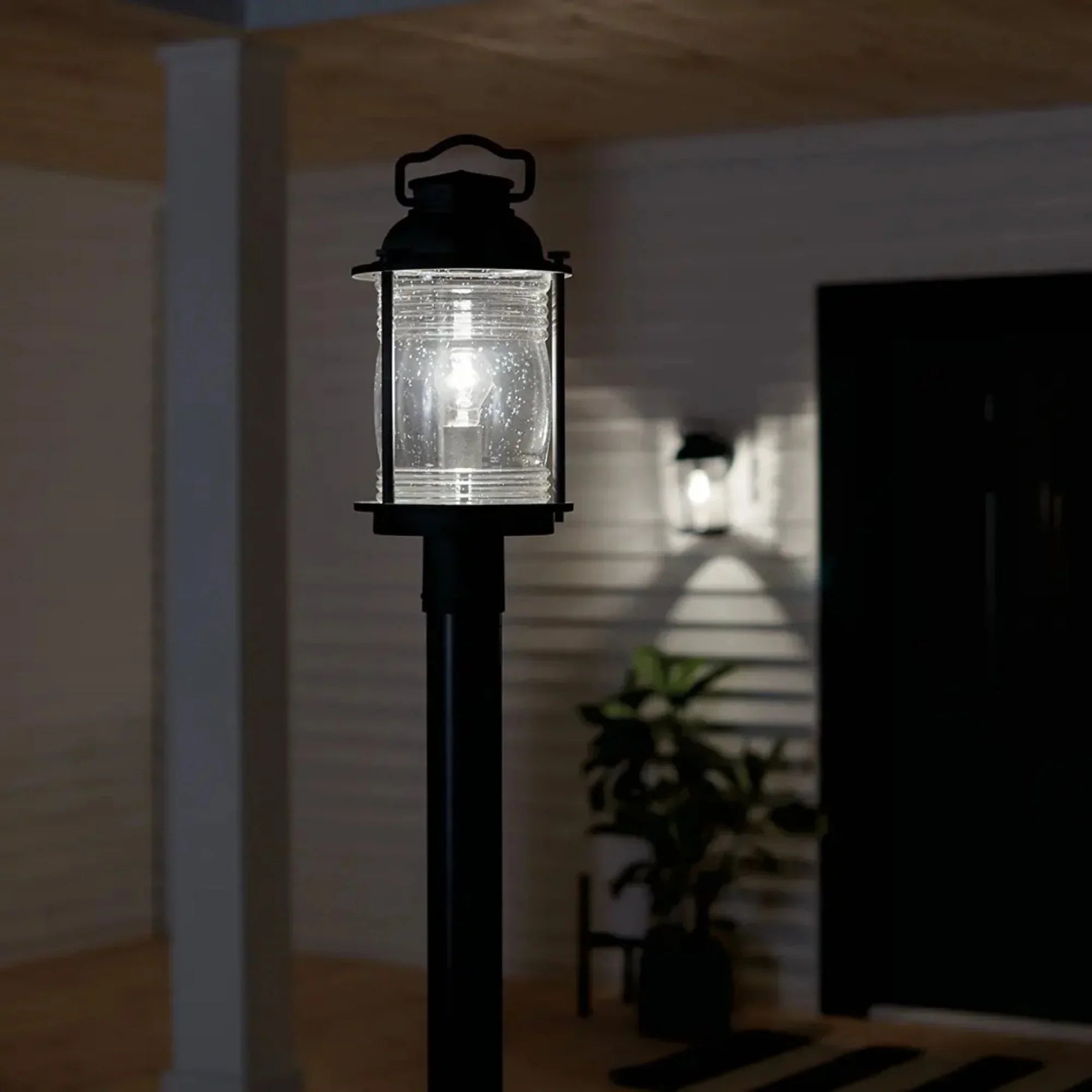 Ashland Bay 19" Outdoor Post Light, Weathered Zinc Finish