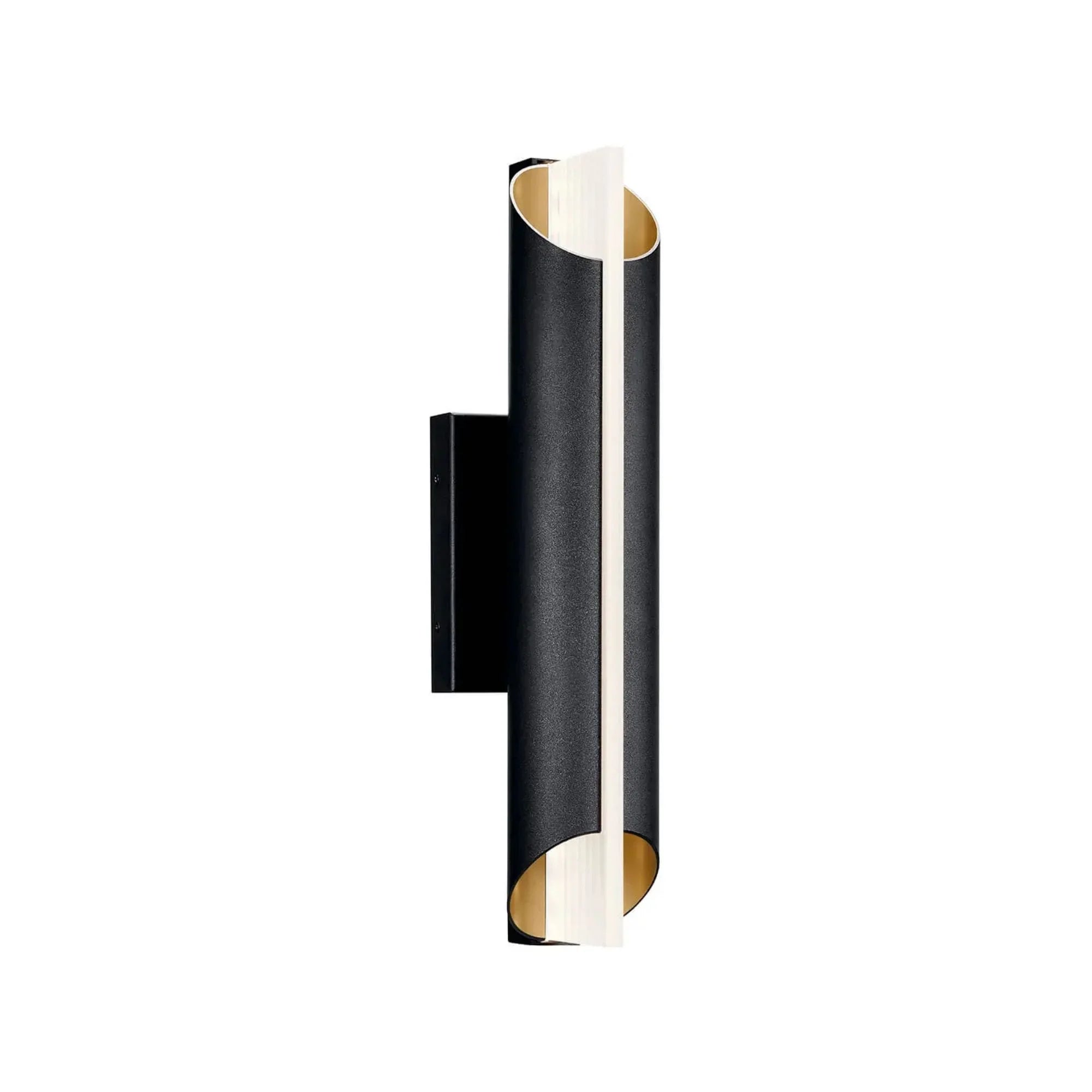 LED Outdoor Wall Light, 18W, 300 Lumens, 3000K, 120V, Black