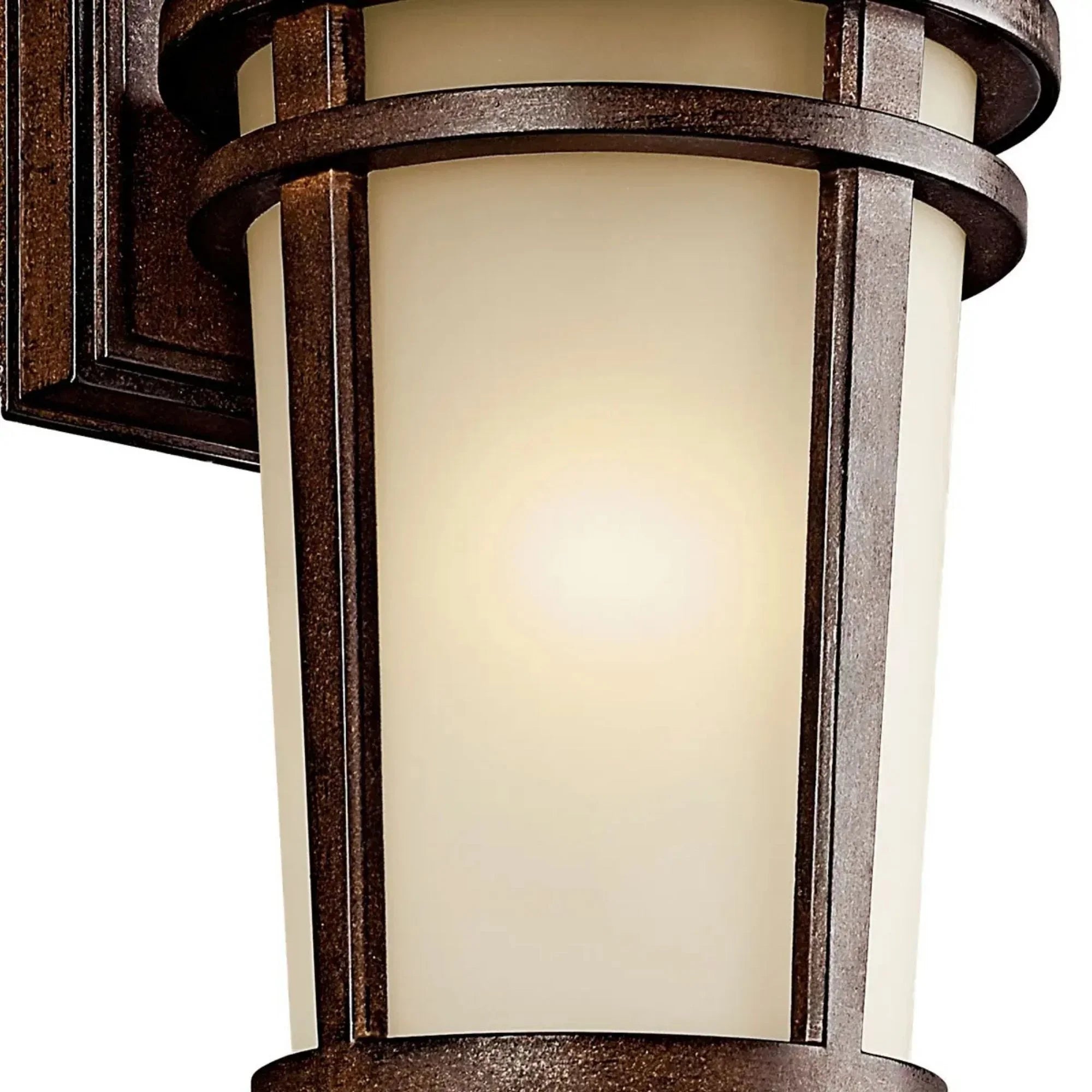 Atwood 11" Outdoor Wall Light, Brown Stone Finish