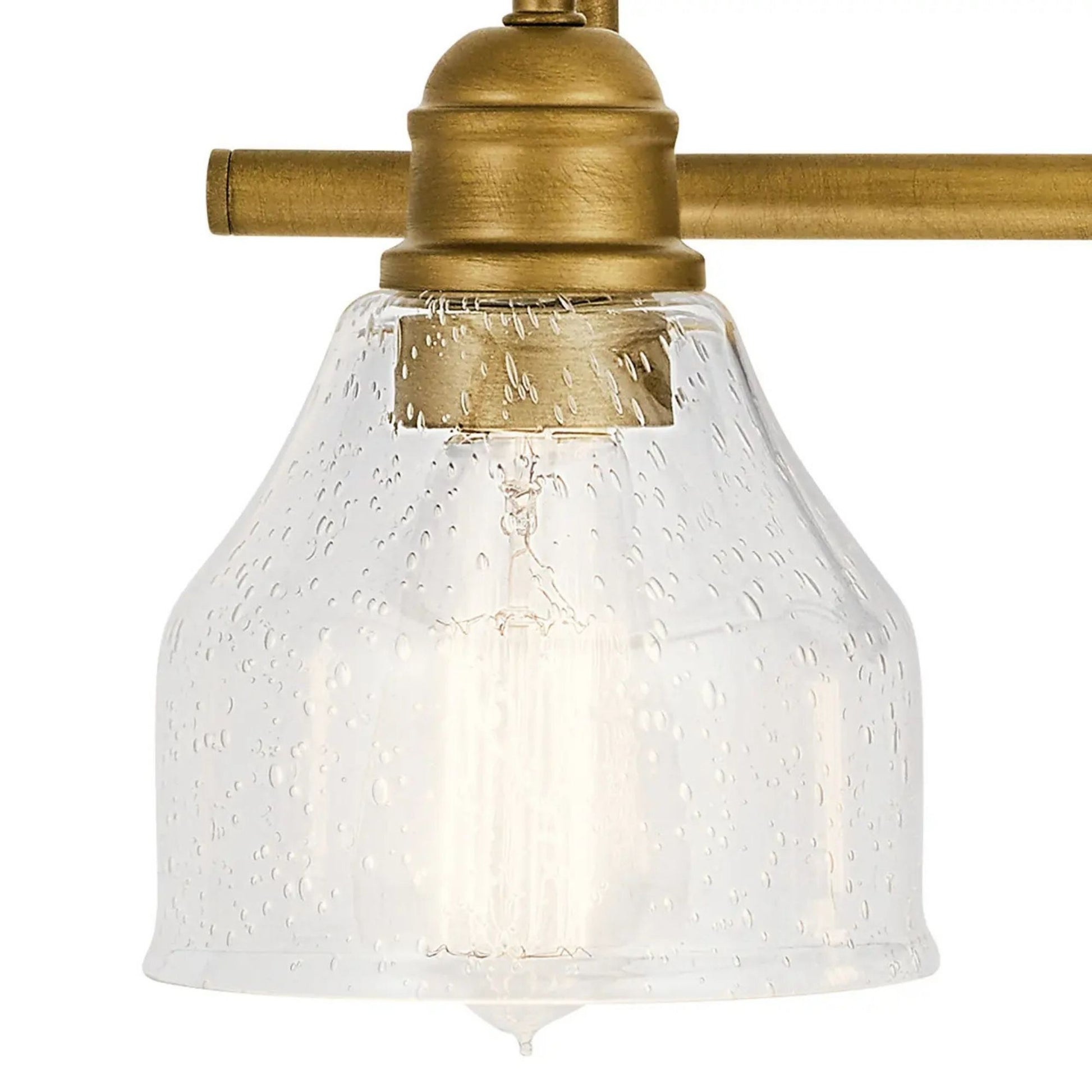 Avery 24" 3-Light Bath Vanity Light, Natural Brass Finish - Bees Lighting