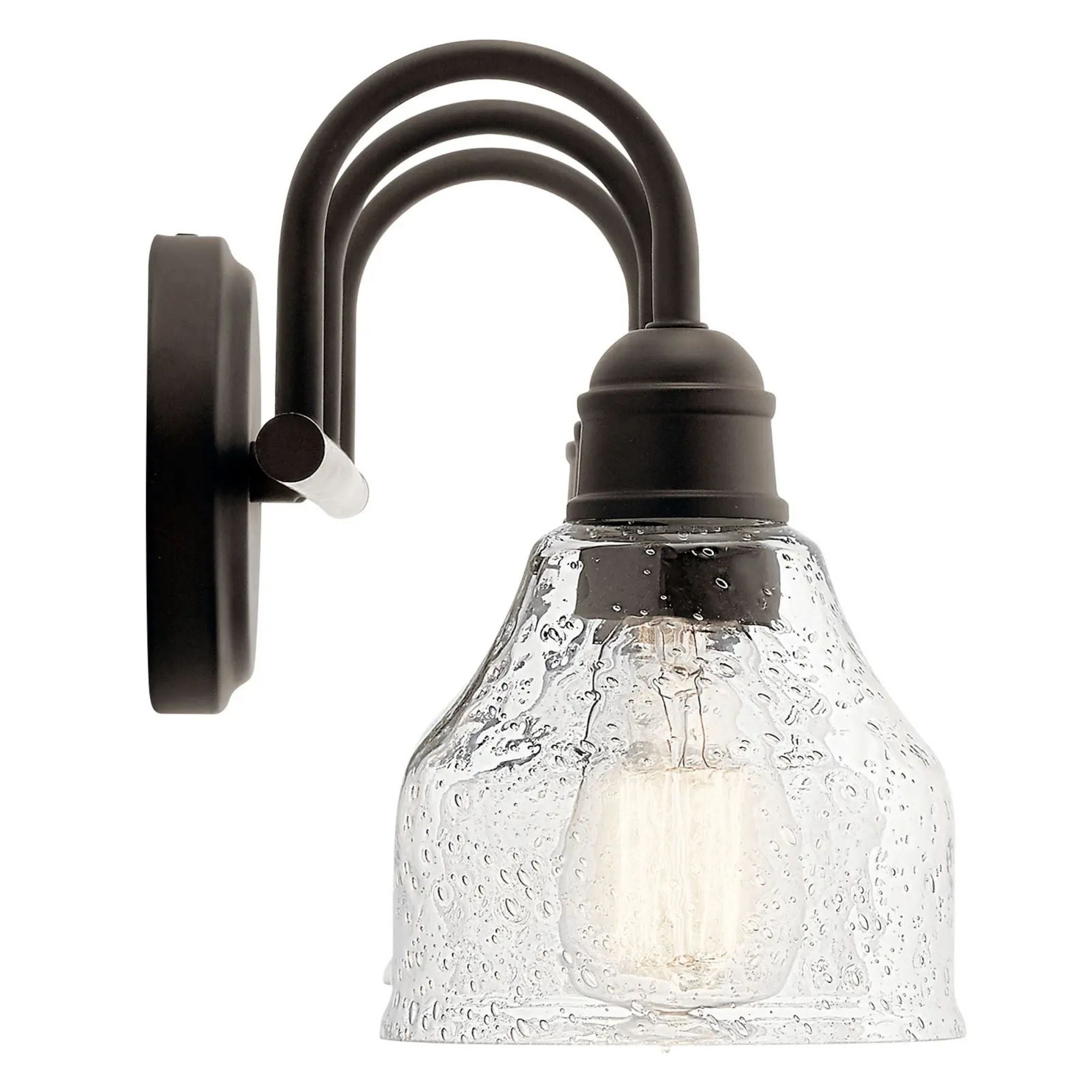 Kichler Avery 24 in. 3-Light Bathroom Vanity Light, Olde Bronze with Clear Seeded Glass